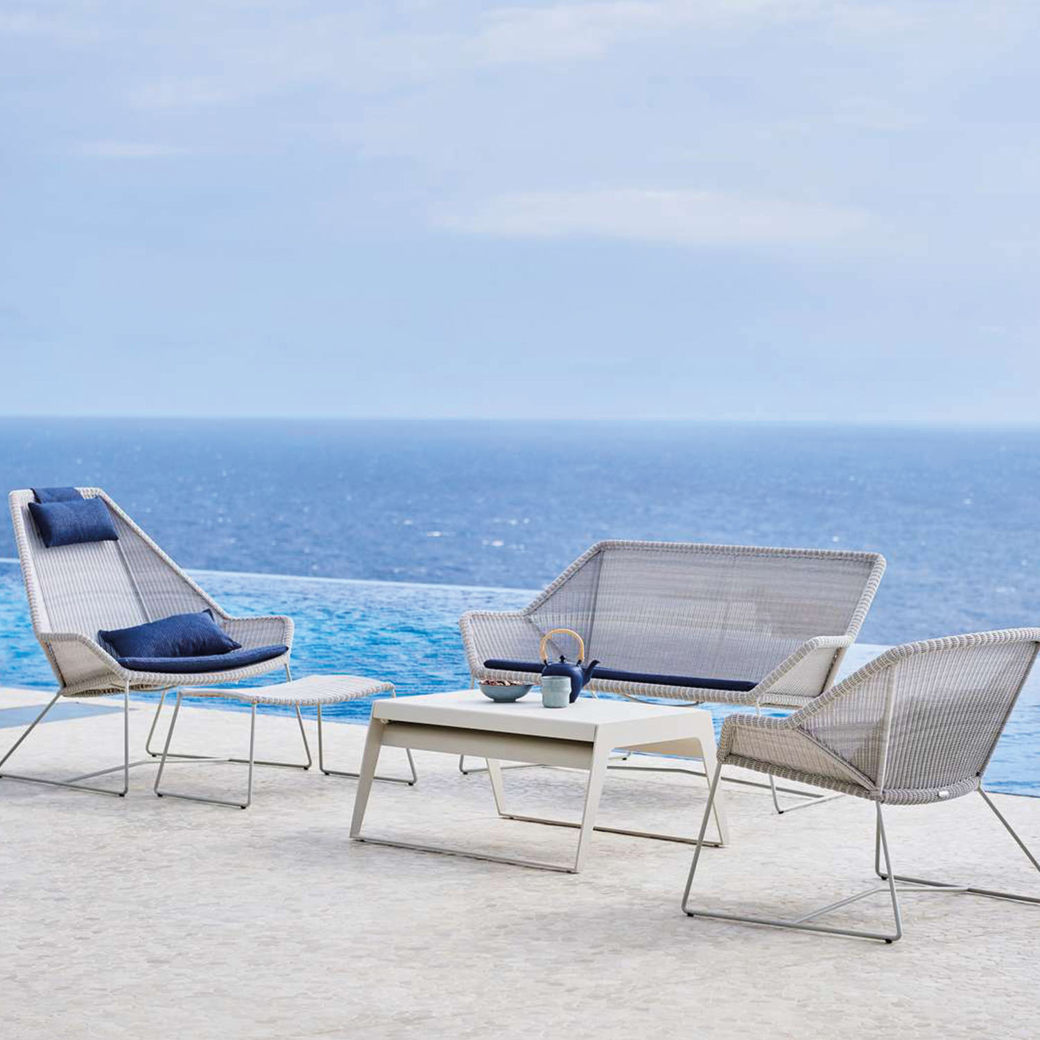 cane line breeze highback sessel weiss outdoor 78047