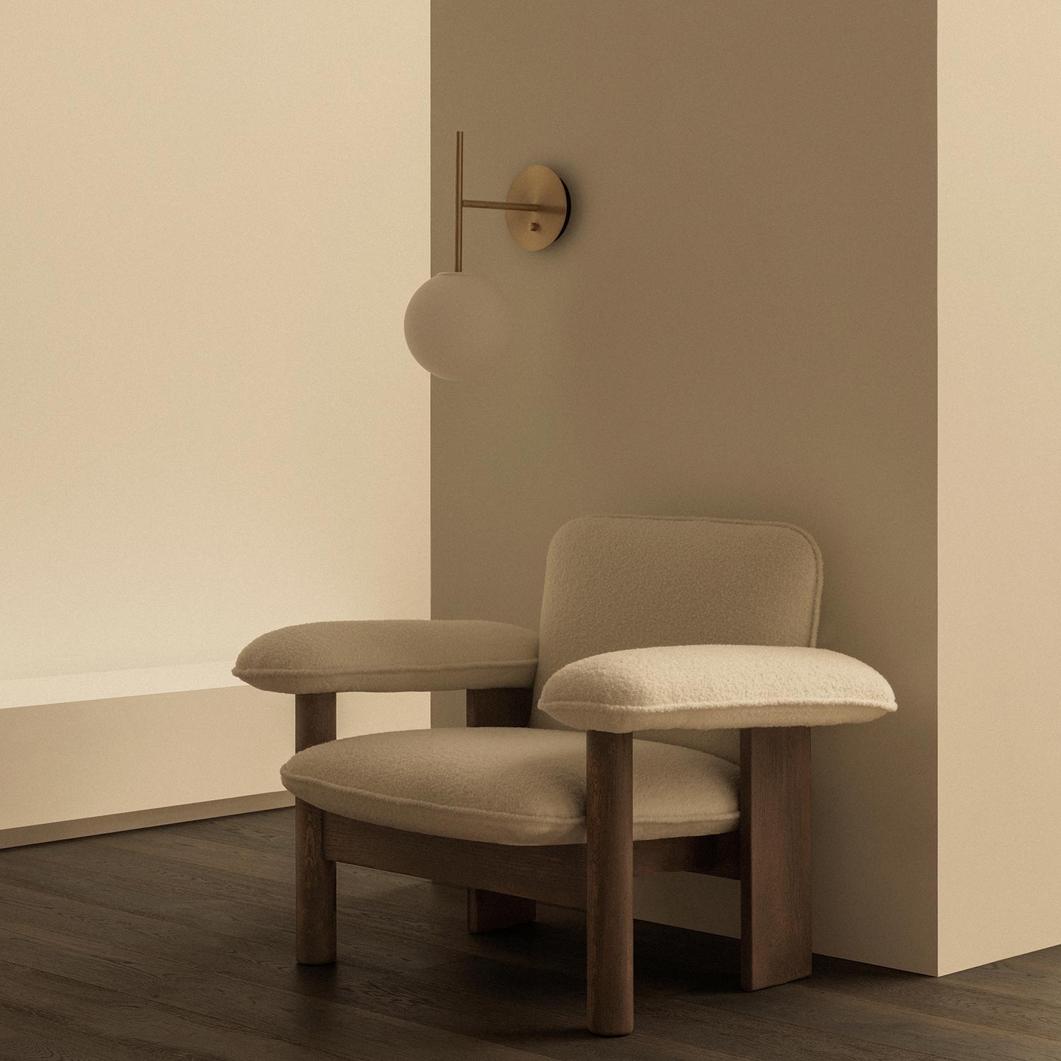 Audo - TR Bulb Wandleuchte gebürstetes Messing