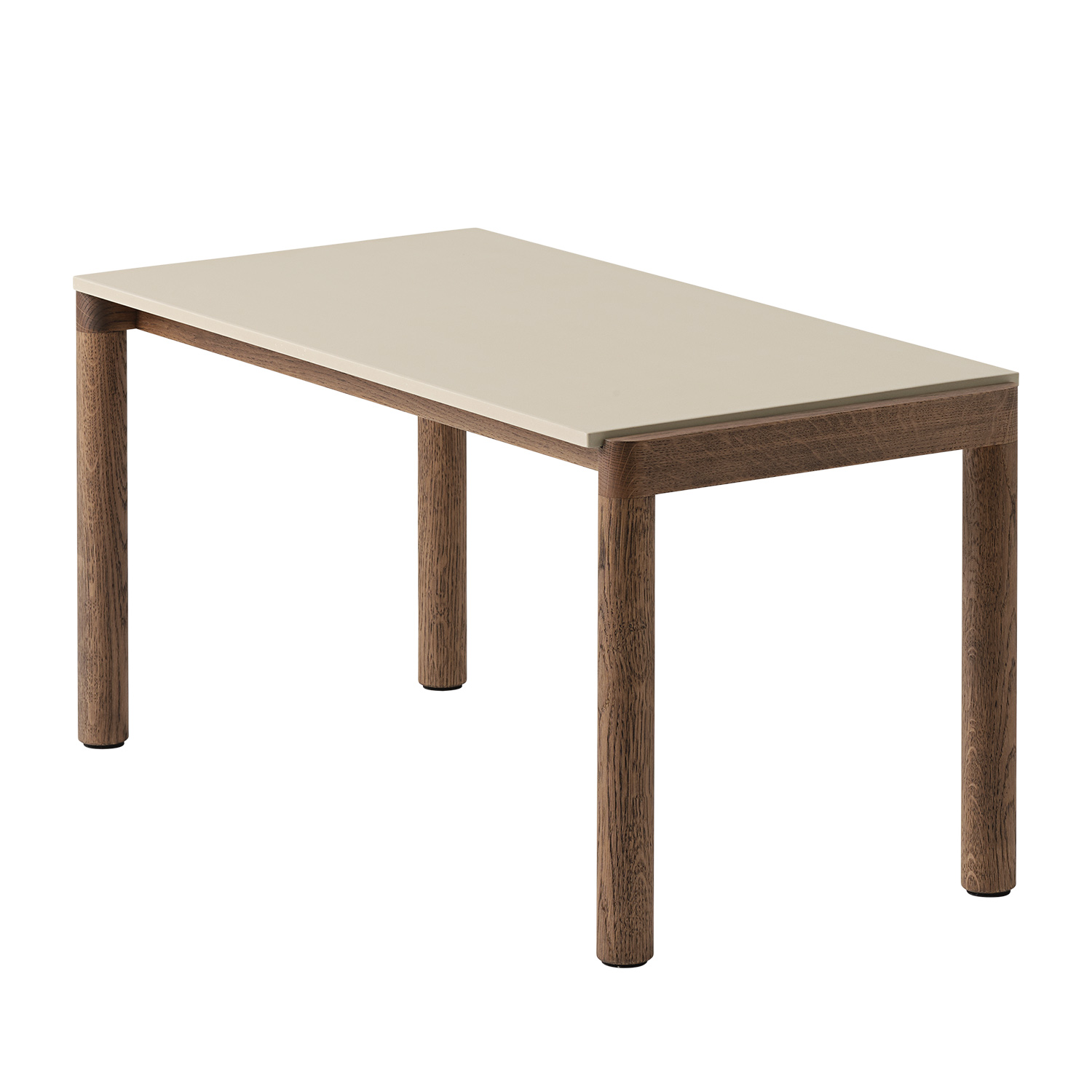 muuto couple coffee table 40x84x40 eiche dunkel sand glatt 89471