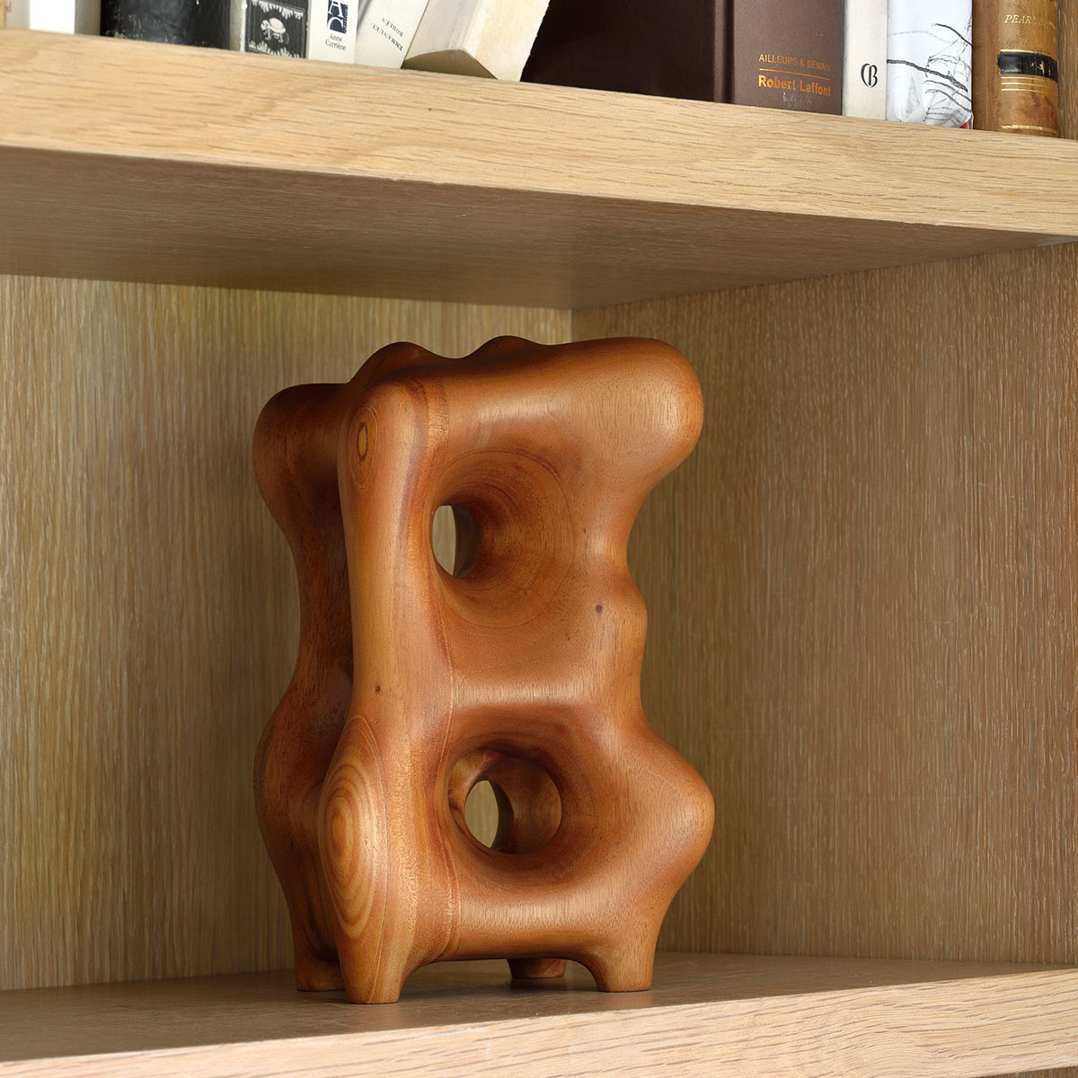 ethnicraft organic skulptur natural mahagoni regal lifestyle 86448