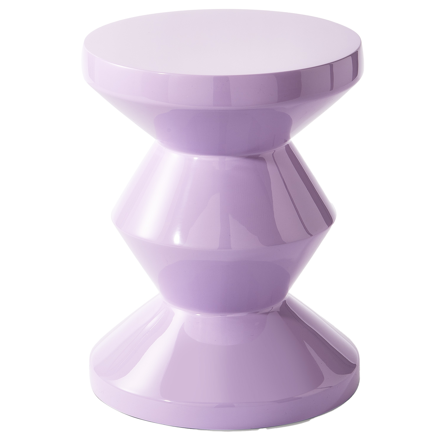 pols potten zig zag hocker lila 95121