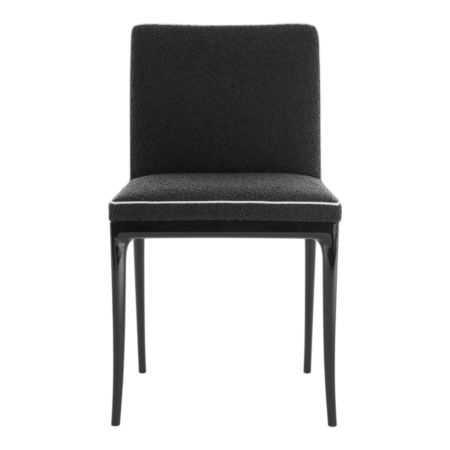 Kartell - Lillybet Stuhl Bouclè schwarz/schwarz