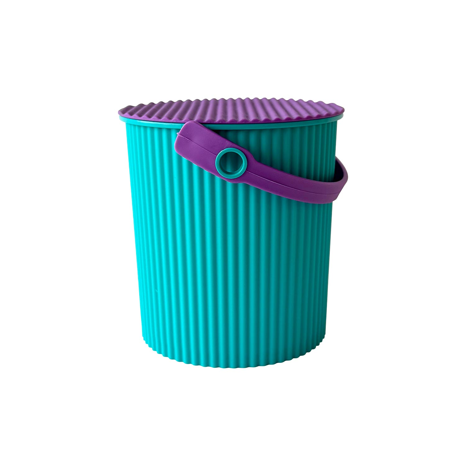 Hachiman - Omnioutil Eimer mit Deckel 0,7 l türkis