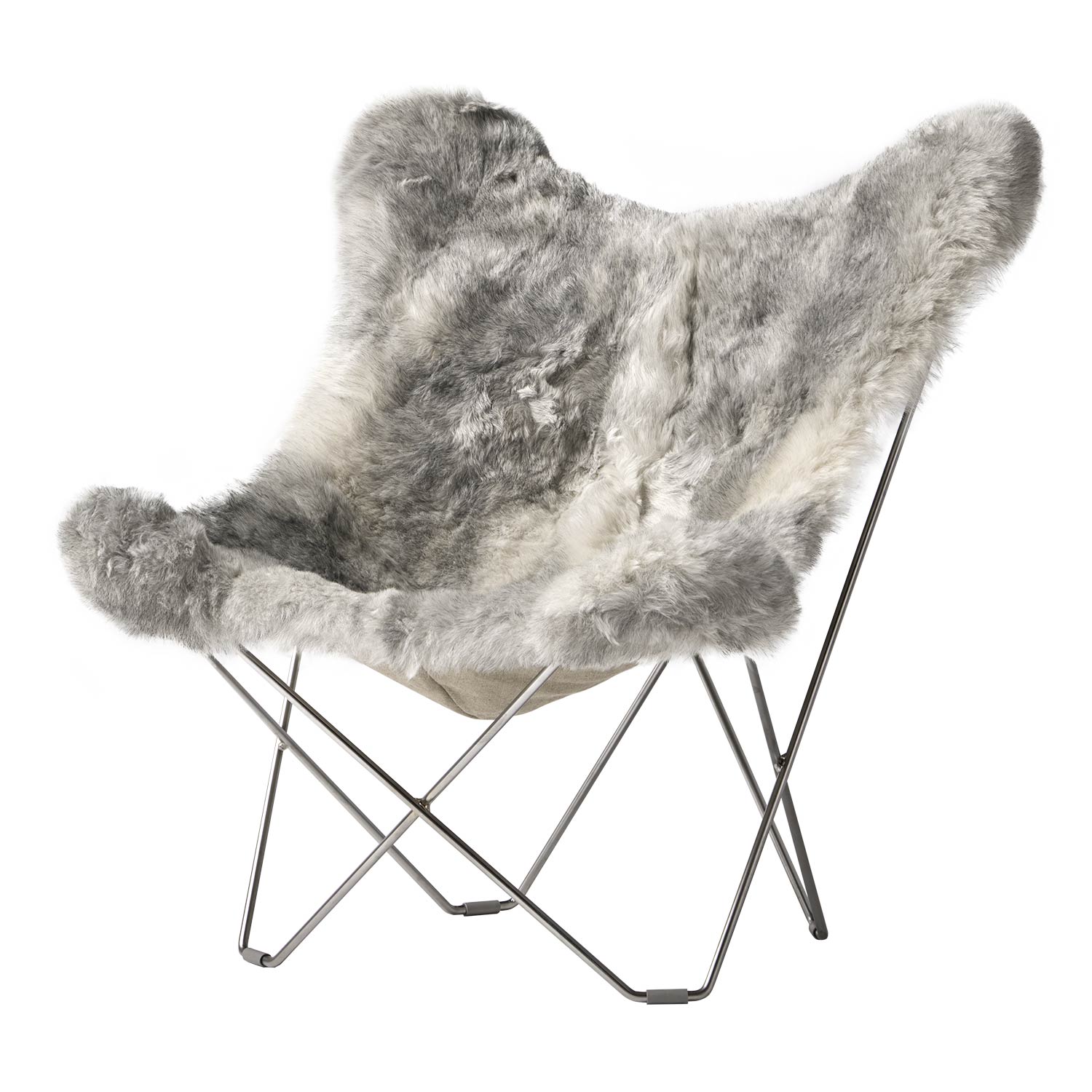 Cuero - Iceland Mariposa shorn grey / chrom