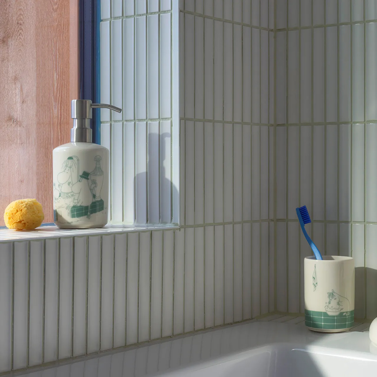 Moomin Arabia – Moomin Set Seifenspender Becher Bathtime