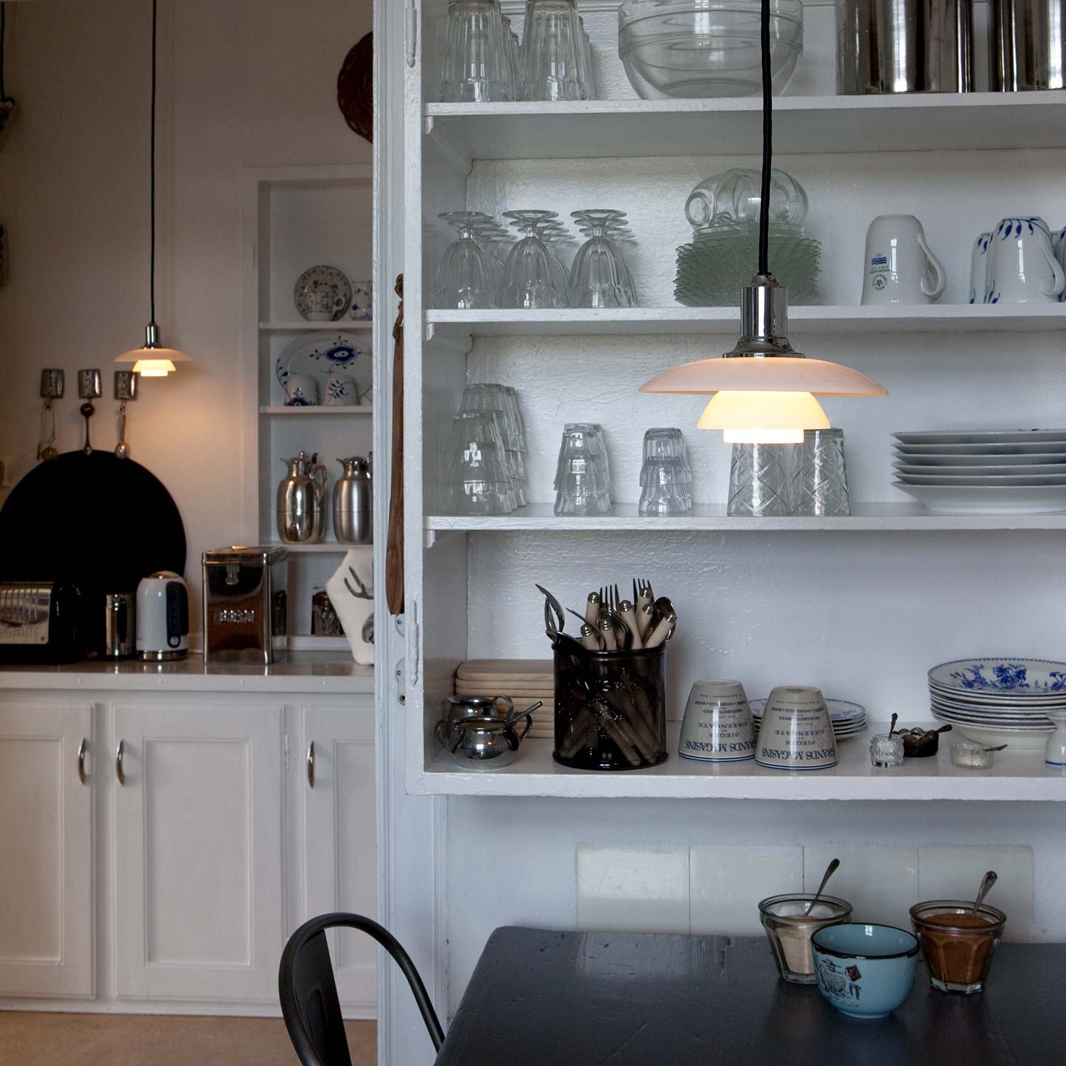 Louis Poulsen PH 2 1 pendelleuchte chrome in kueche 106124