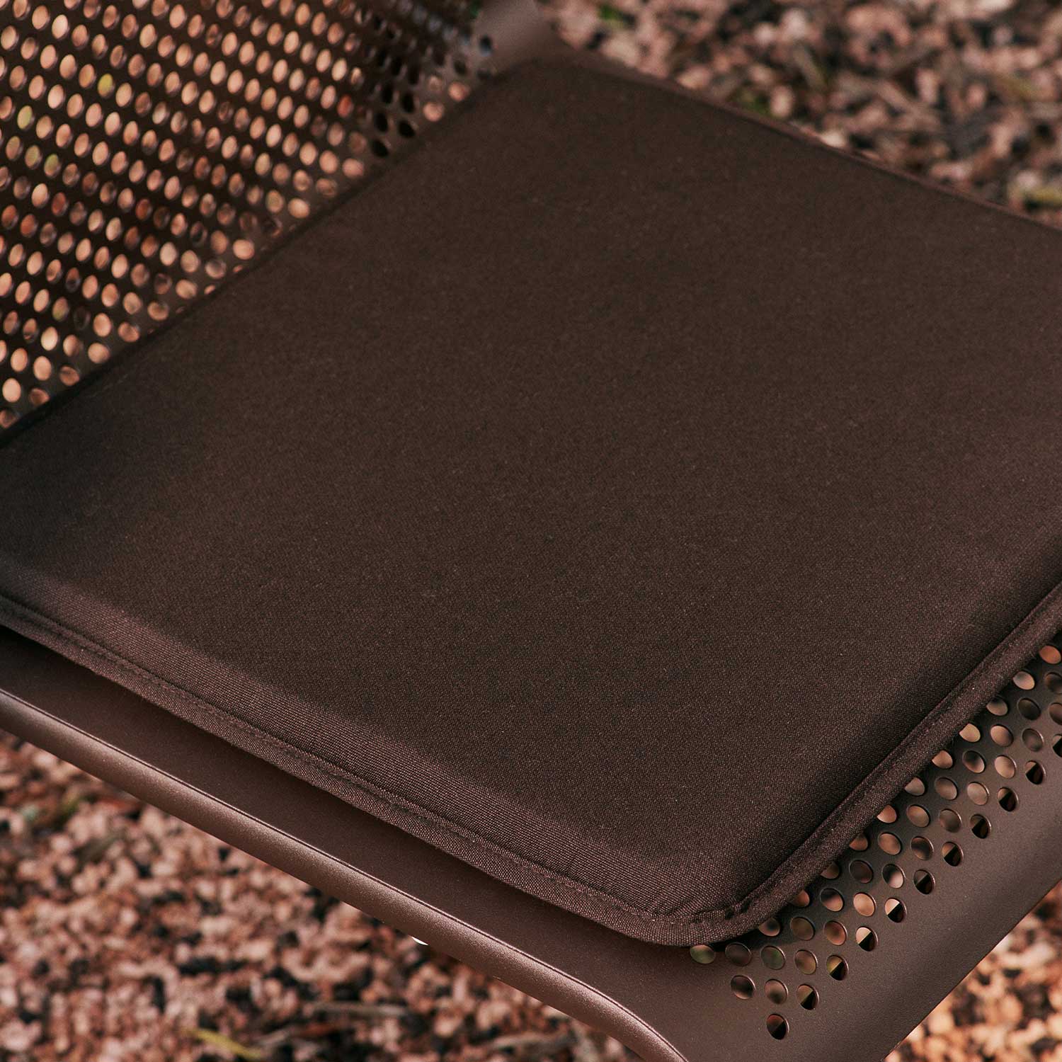 Ferm Living - Outdoorsitzkissen Solids dunkelbraun