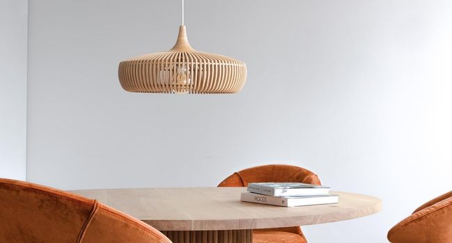 UMAGE Deckenleuchte Clava Dine Wood Leuchte über Tisch