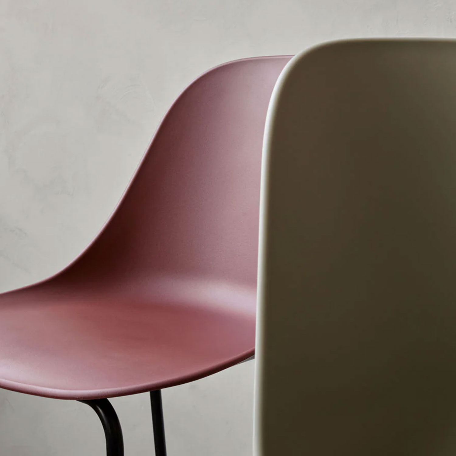 Audo - Harbour Essstuhl Stahl/Kunststoff schwarz/weiß