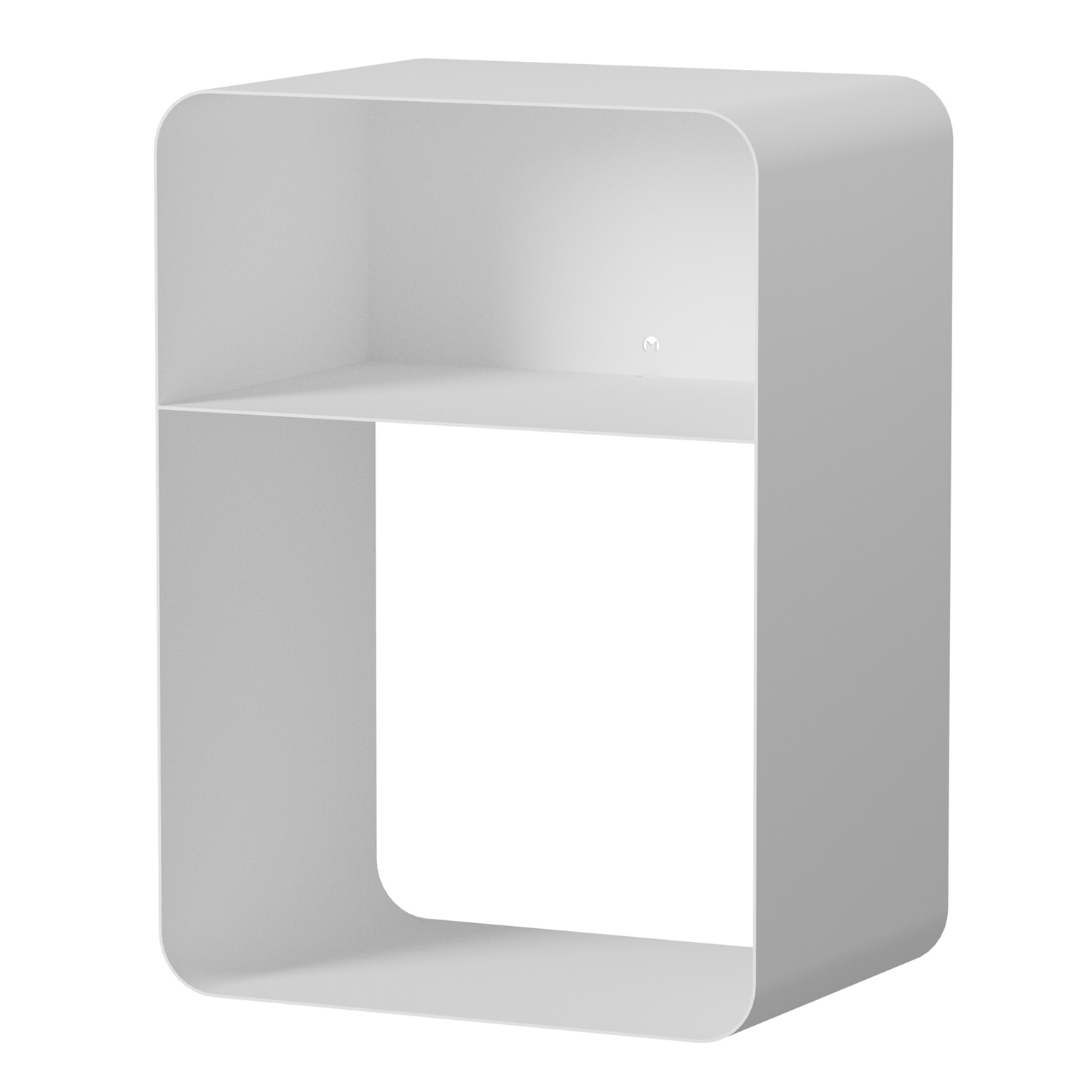 Metallbude - Damio Nachttisch weiß