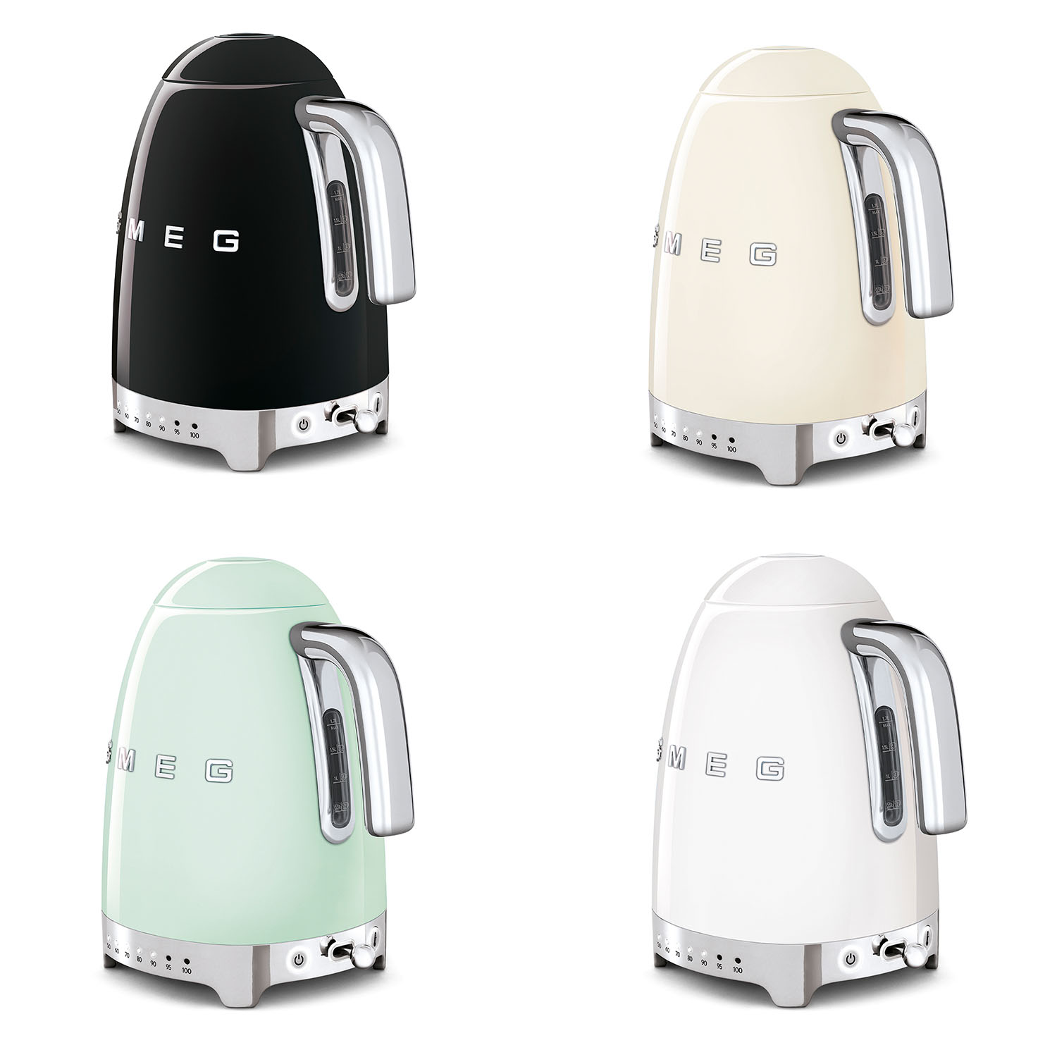 KLF04 Rueckenansaicht SMEG Wasserkocher 50er Jahre Stil