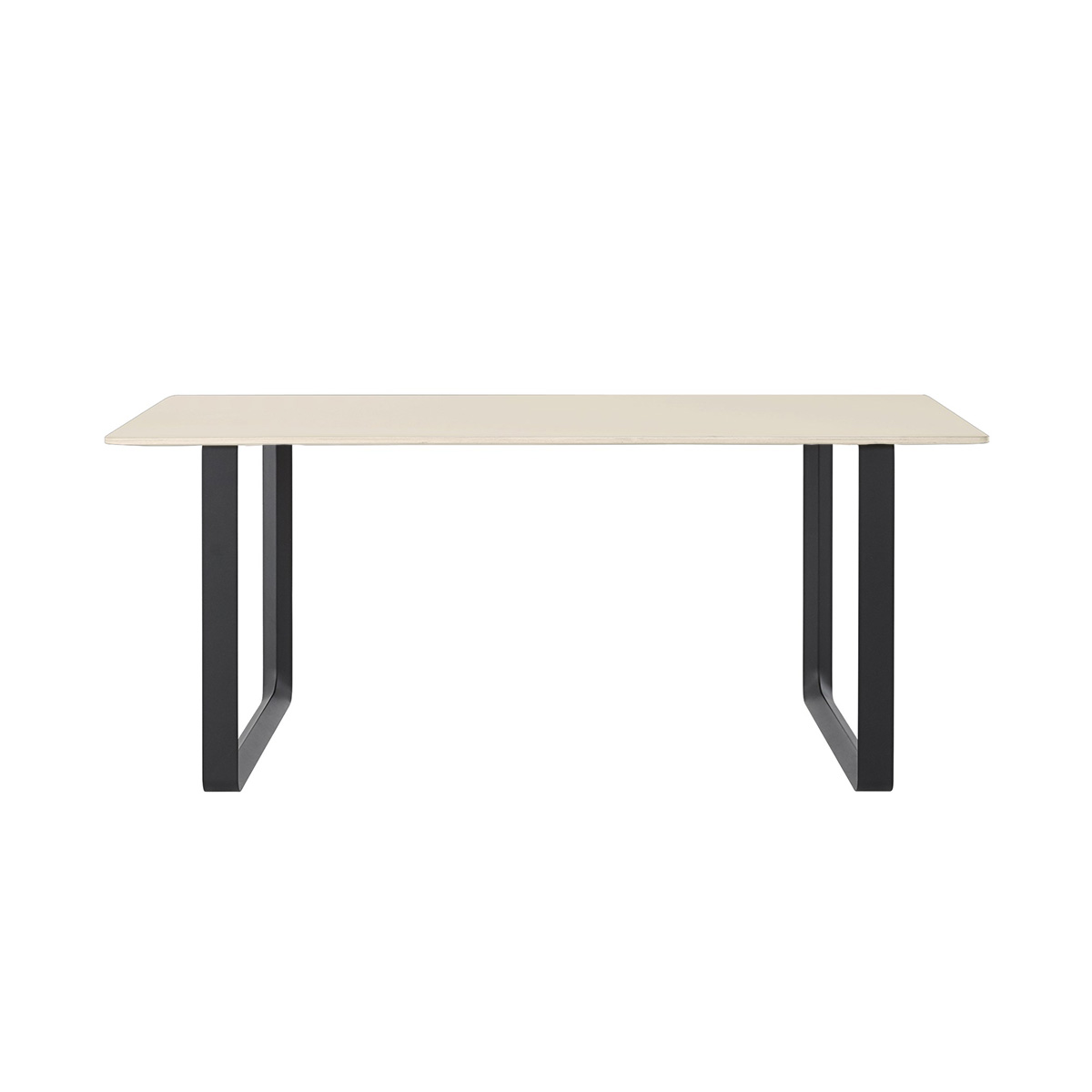 170 85 sand laminat schwarz 70 70 muuto tisch 57389