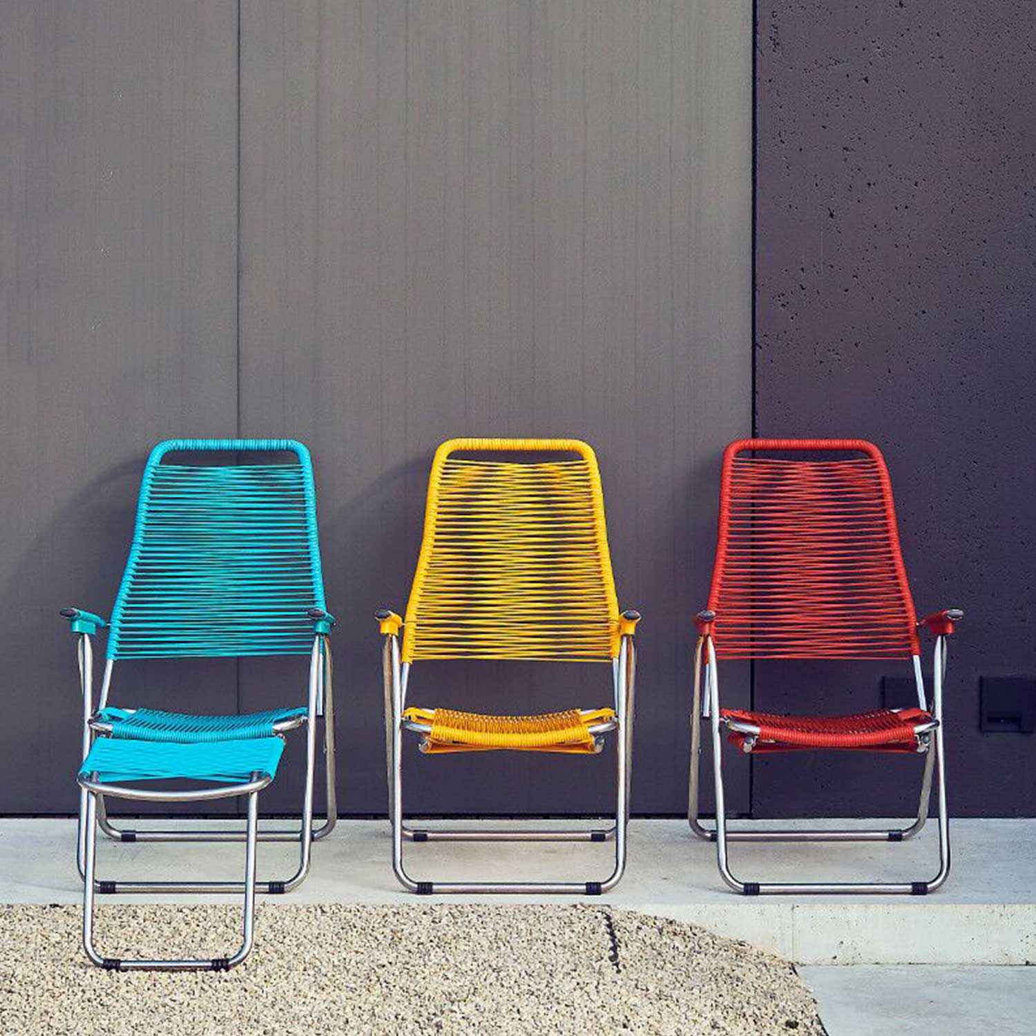 fiam spaghetti armlehnstuhl petrol gelb rot 65137