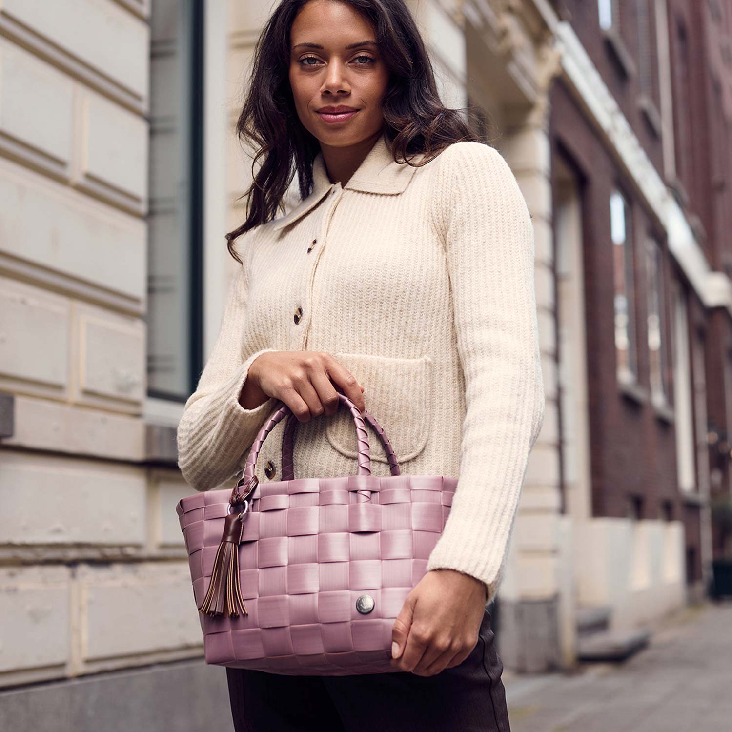 Handed By - Mini Paris Shopper rustic pink