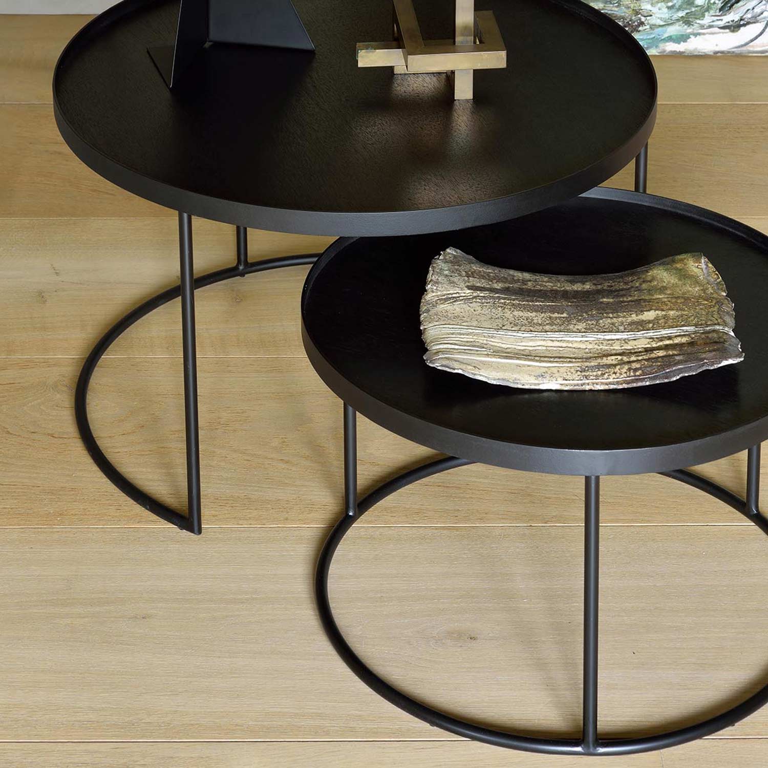 ethnicraft tisch l xl set beistelltische 71449