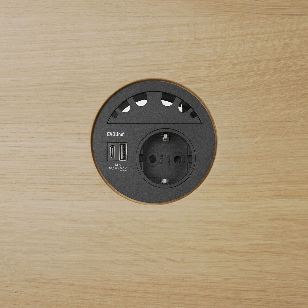 ethnicraft power circle schwarz im tisch 98826