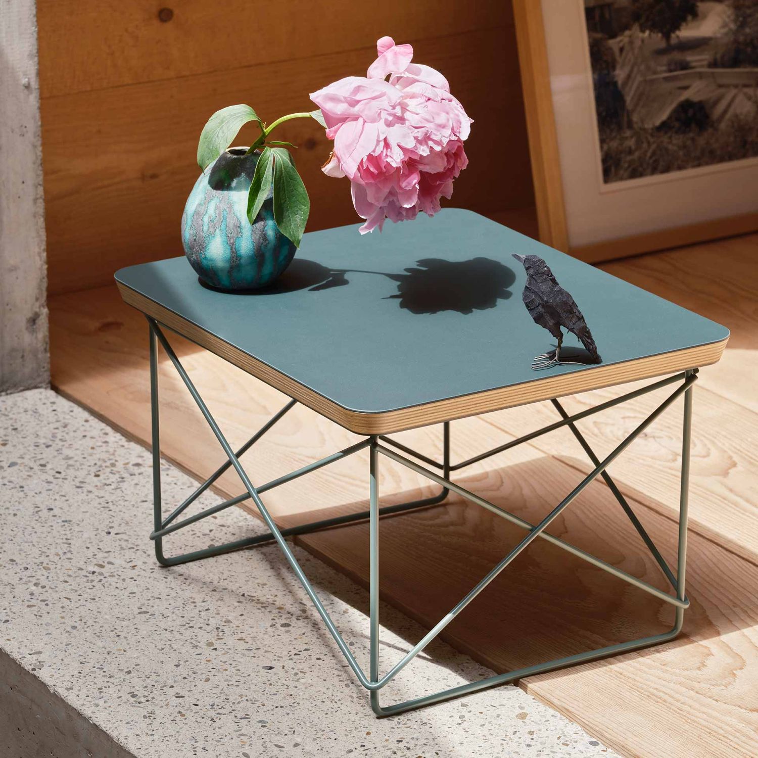 Vitra - Occasional Table LTR Linoleum jade/foam green