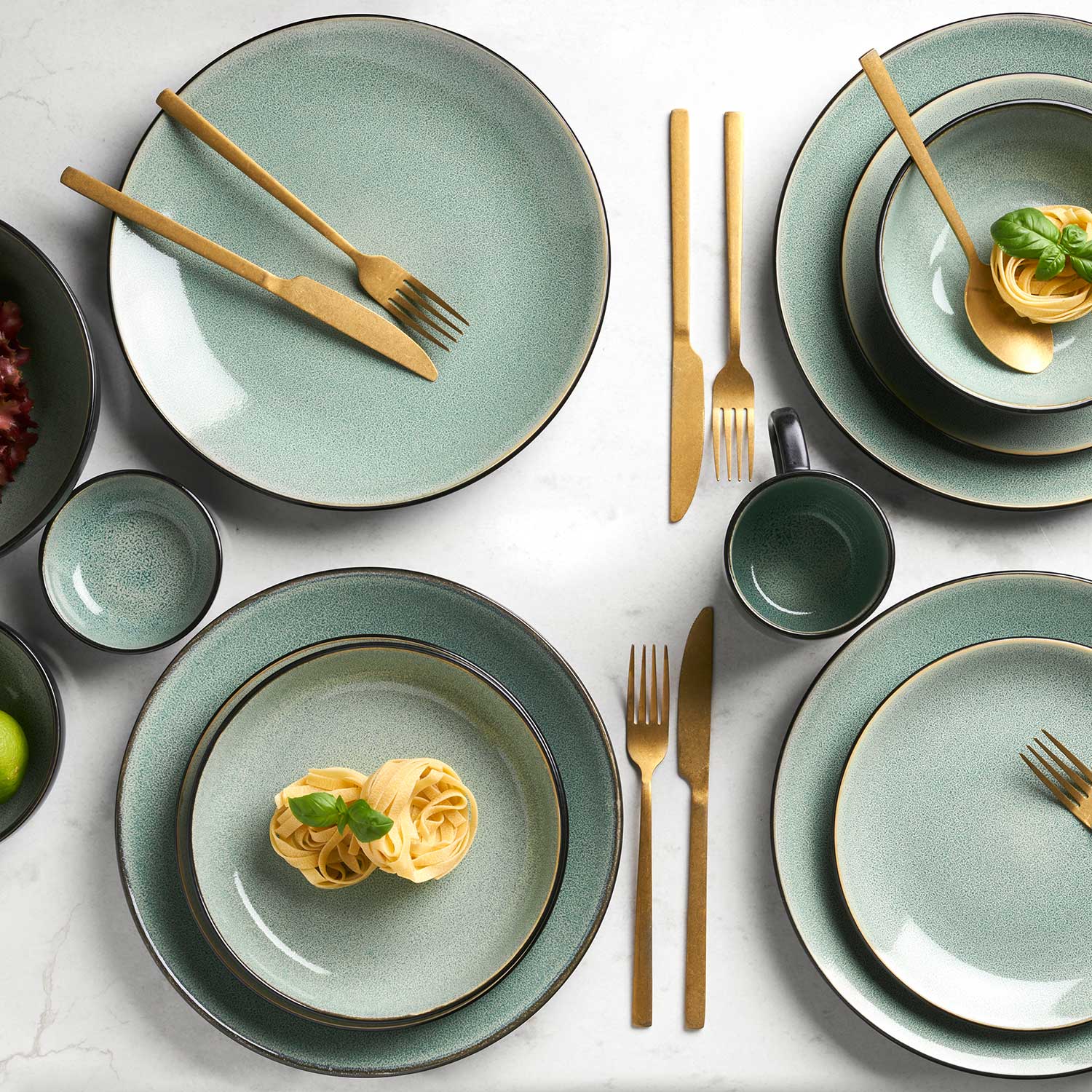 Töchter & Söhne - Max Schale blau-schwarz 17 cm