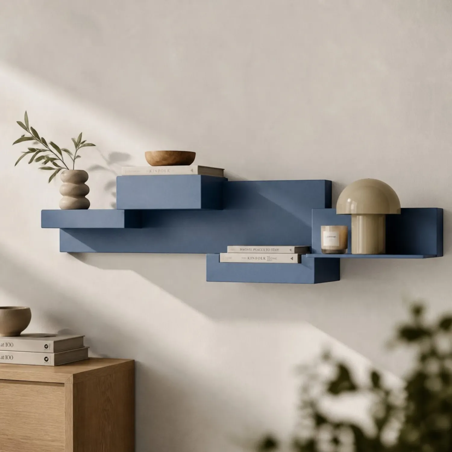 Qeeboo - Primitive Bücherregal XS blue avio