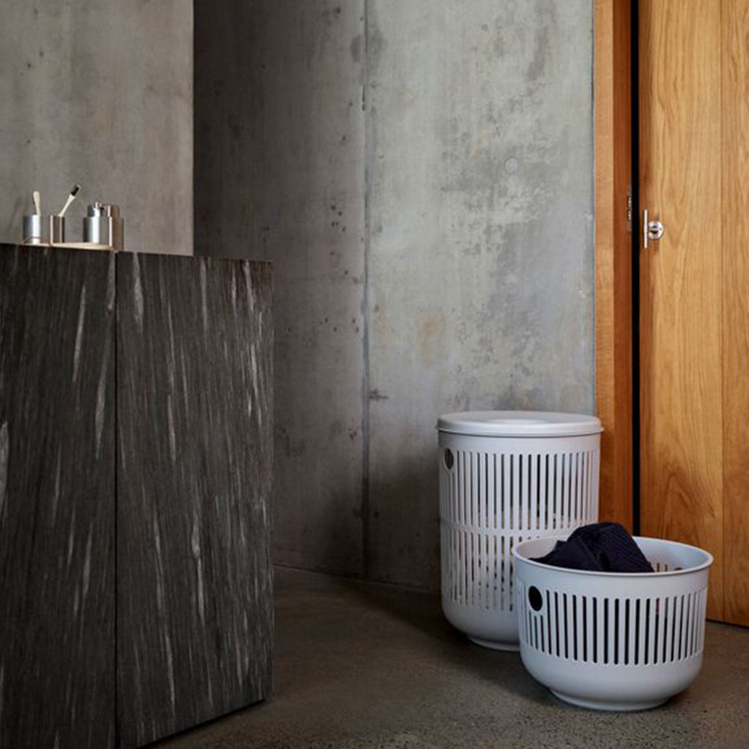 Zone Denmark - Ume Wäschekorb klein taupe