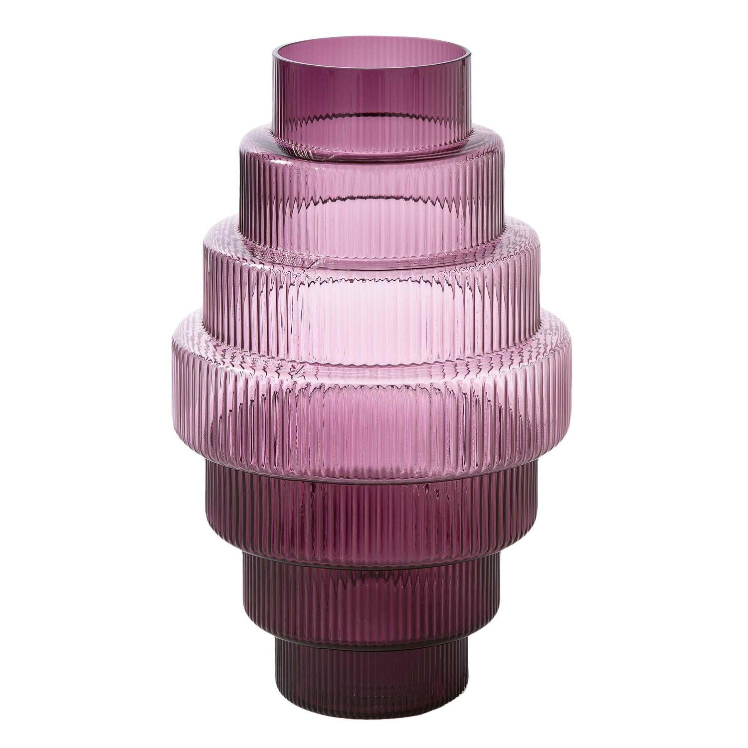 Pols Potten - Steps Vase XXL dunkelviolett