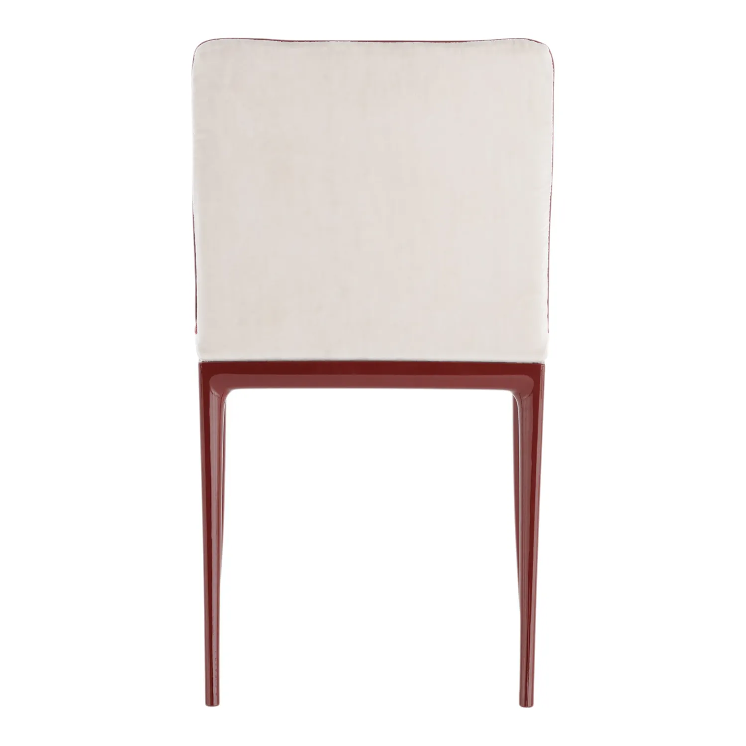 Kartell - Lillybet Stuhl Velvet burgundy/weiß