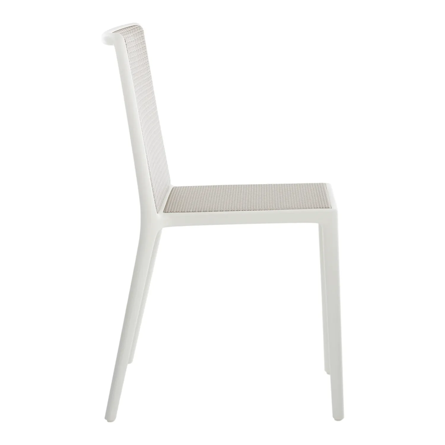 Kartell - Belvedere Tech Stuhl 2er-Set weiß/beige