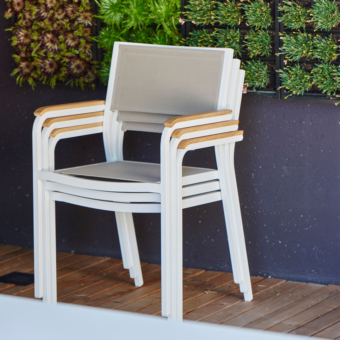 jan kurtz lux alu outdoorstuhl stapelstuhl 78285