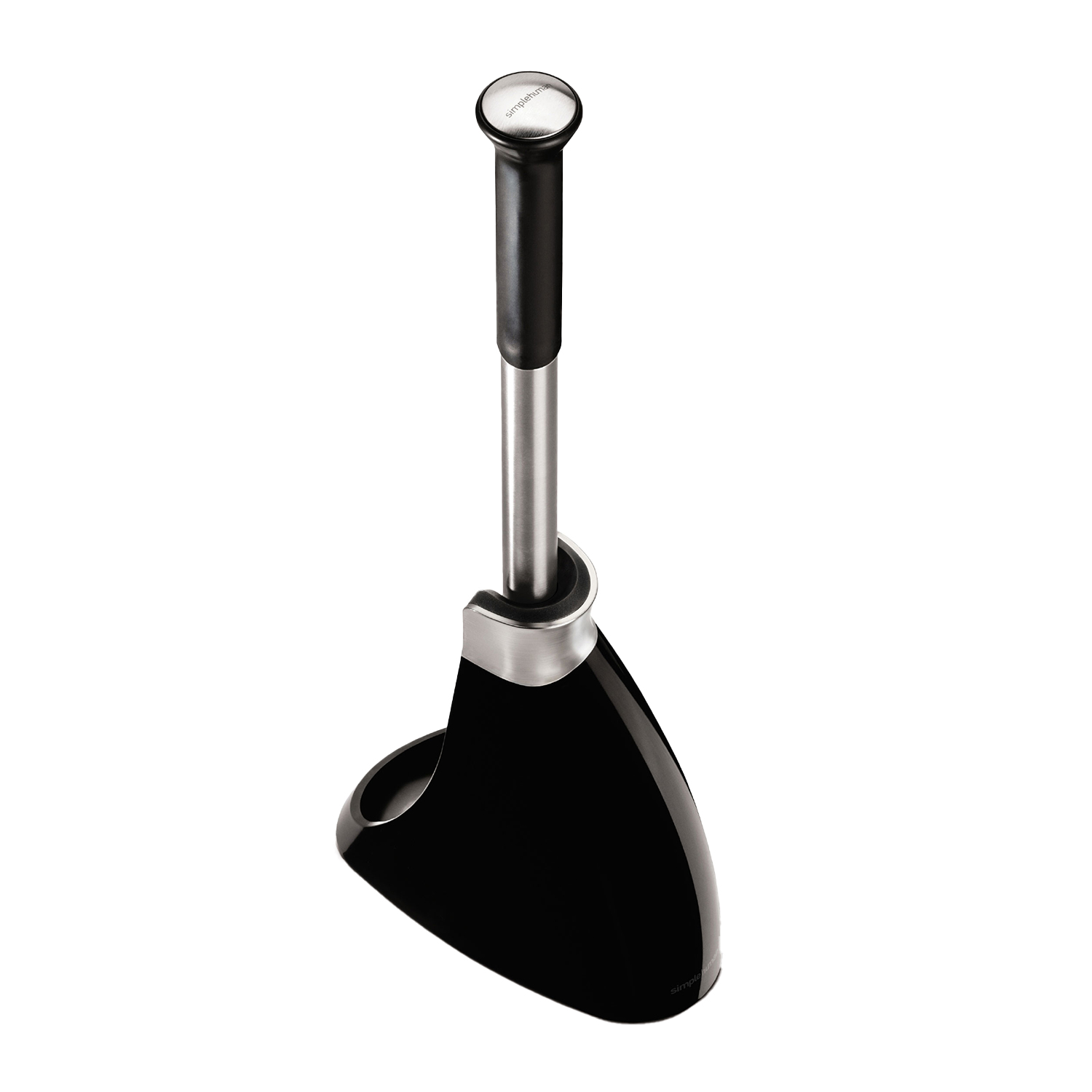 simplehuman toilettenbuerste schwarz oben 98508