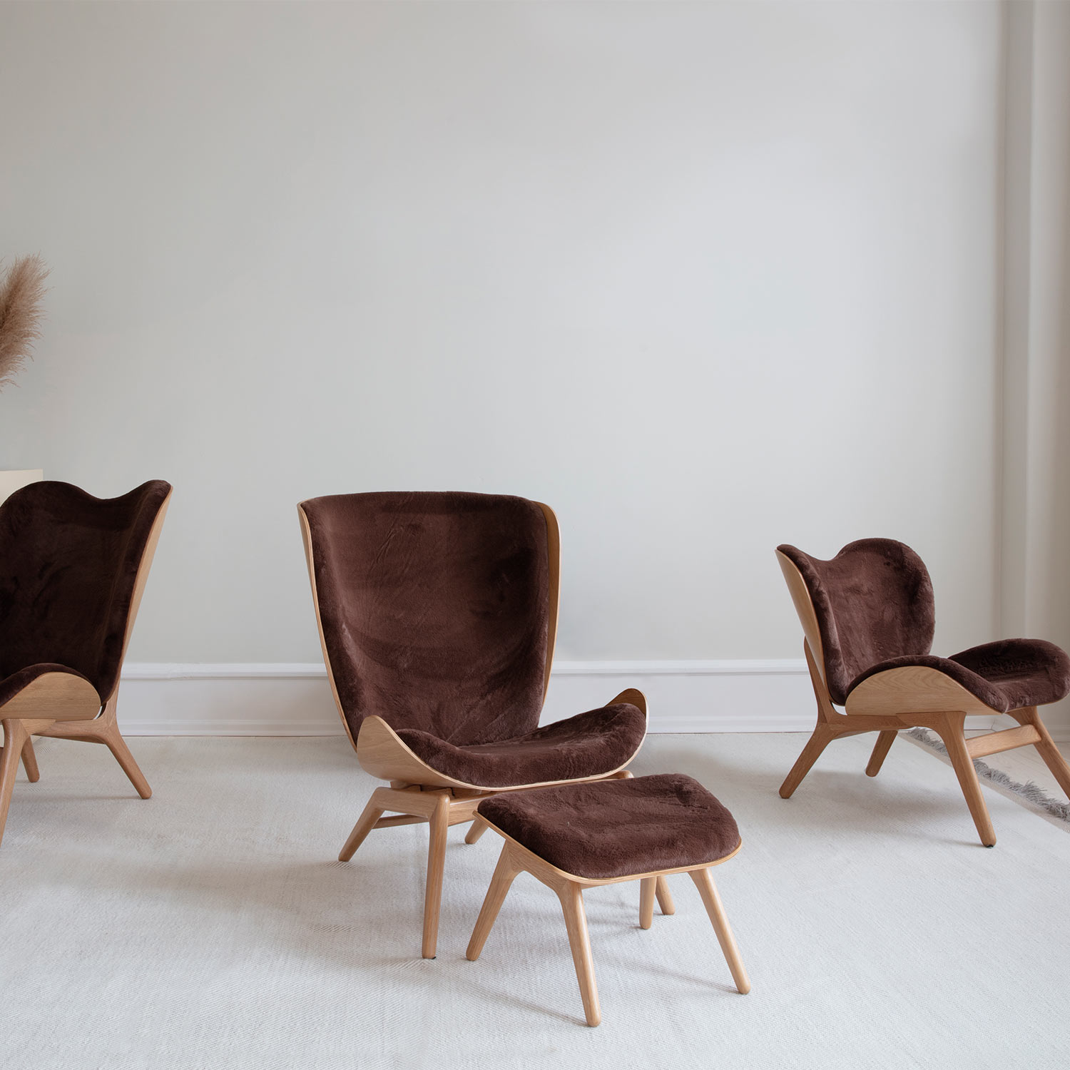 conversation piece tall eiche teddy brown umage 78352