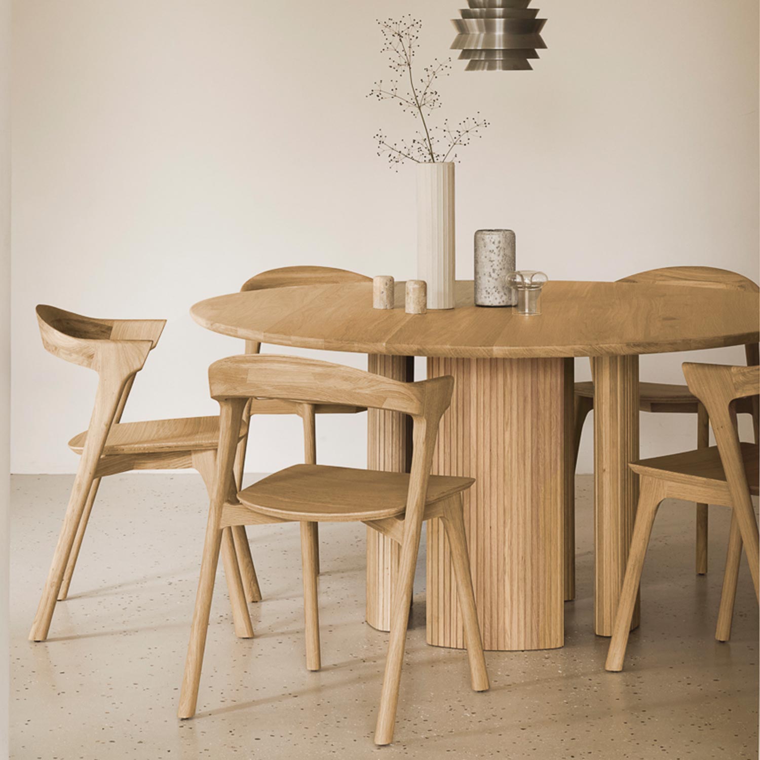 Ethnicraft - Roller Max Tisch rund mahagoni