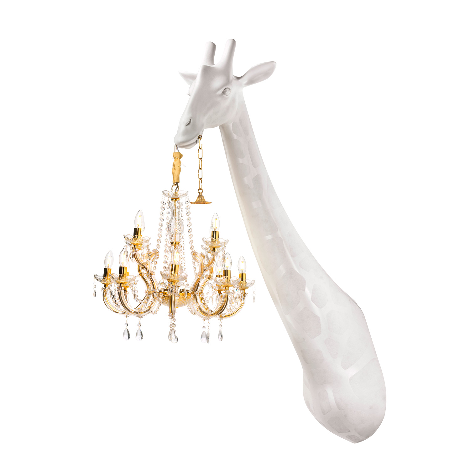 qeebo giraffe in love wandleuchte weiss seitlich 97467