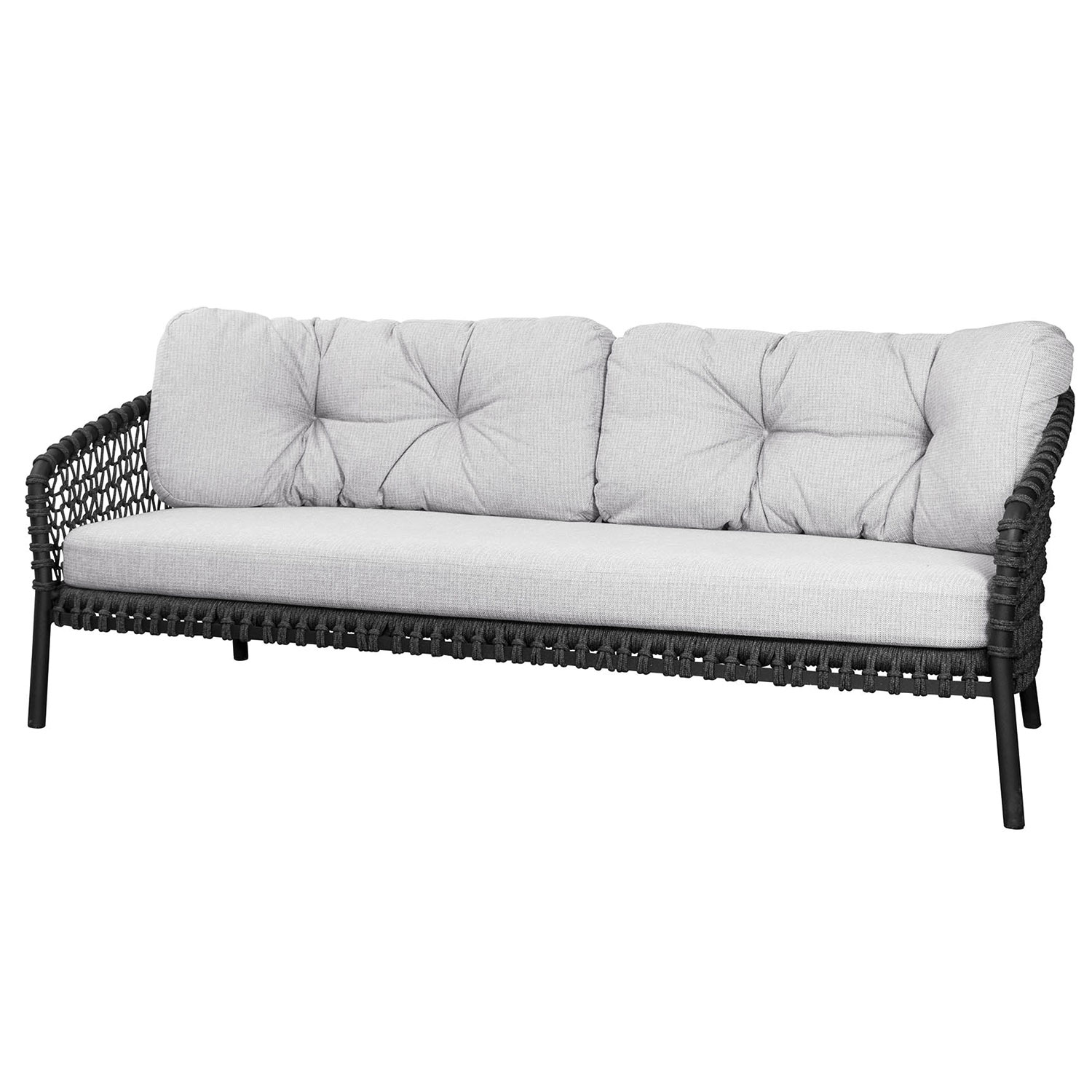 cane line white grey 3 sitzer sofa large 89360