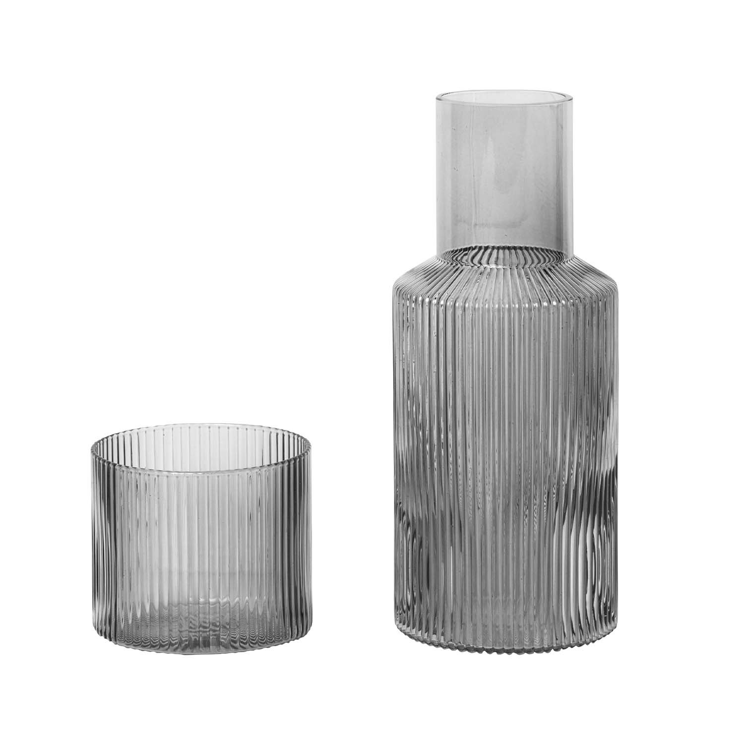 ferm living ripple karaffe geruchert Grau set mini