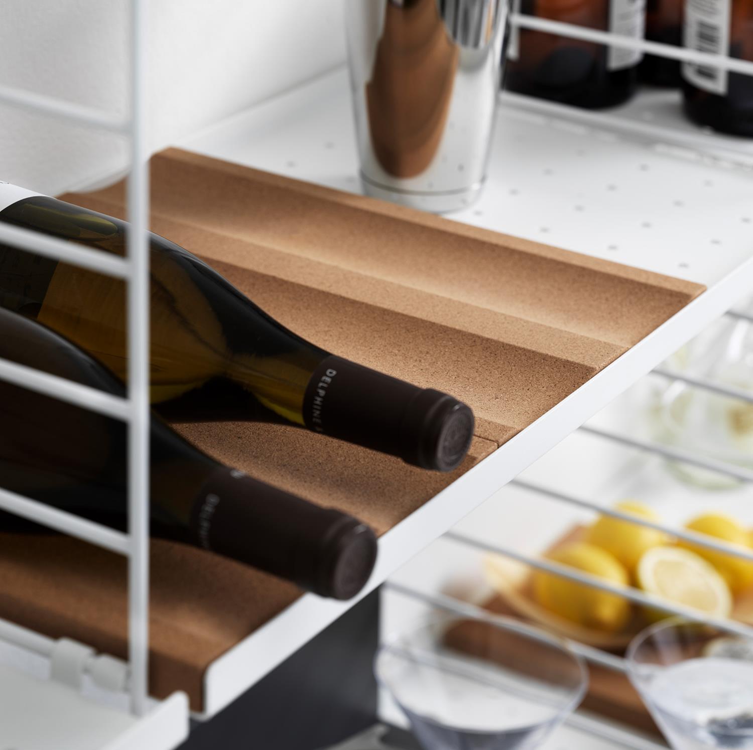 regal  flaschenhalter kork string 66672