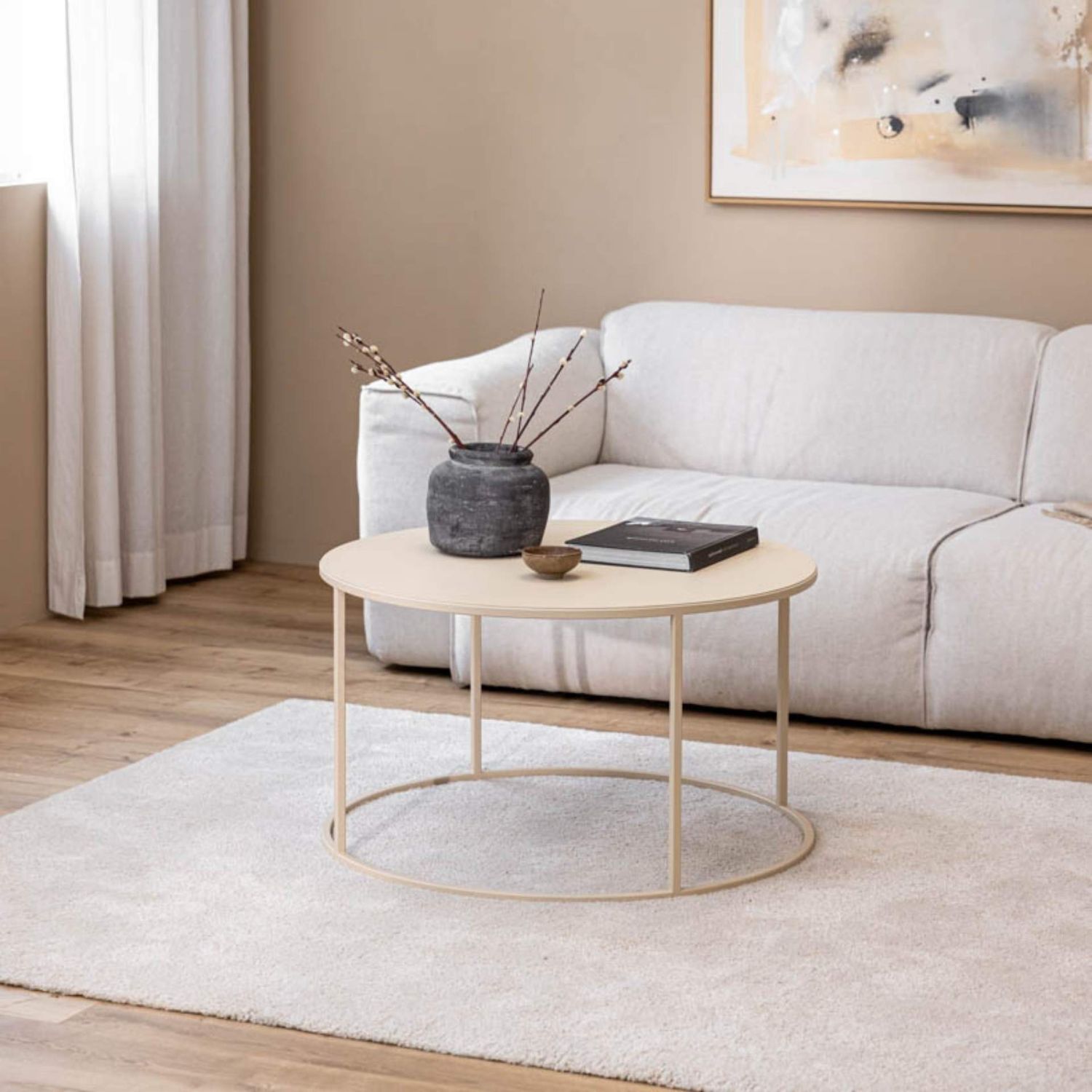 Metallbude - Vesina X Couchtisch schwarz 60 cm / 35 cm