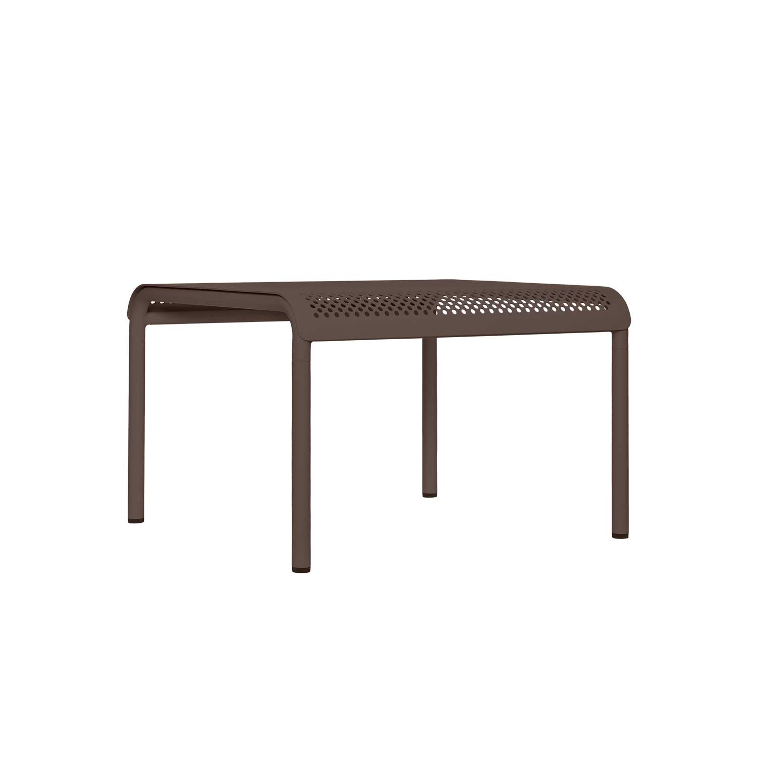 Ferm Living - Dapple Outdoor Tisch niedrig 57x57 cm dark cho