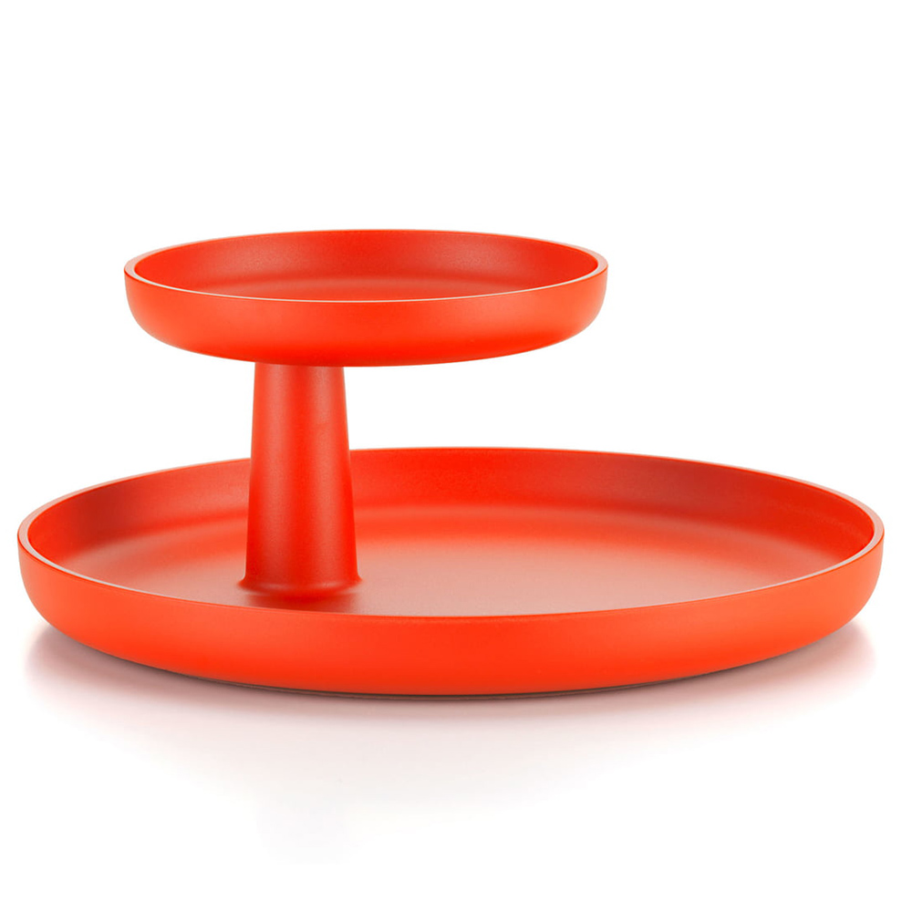 vitra rotary tray poppy red 51403