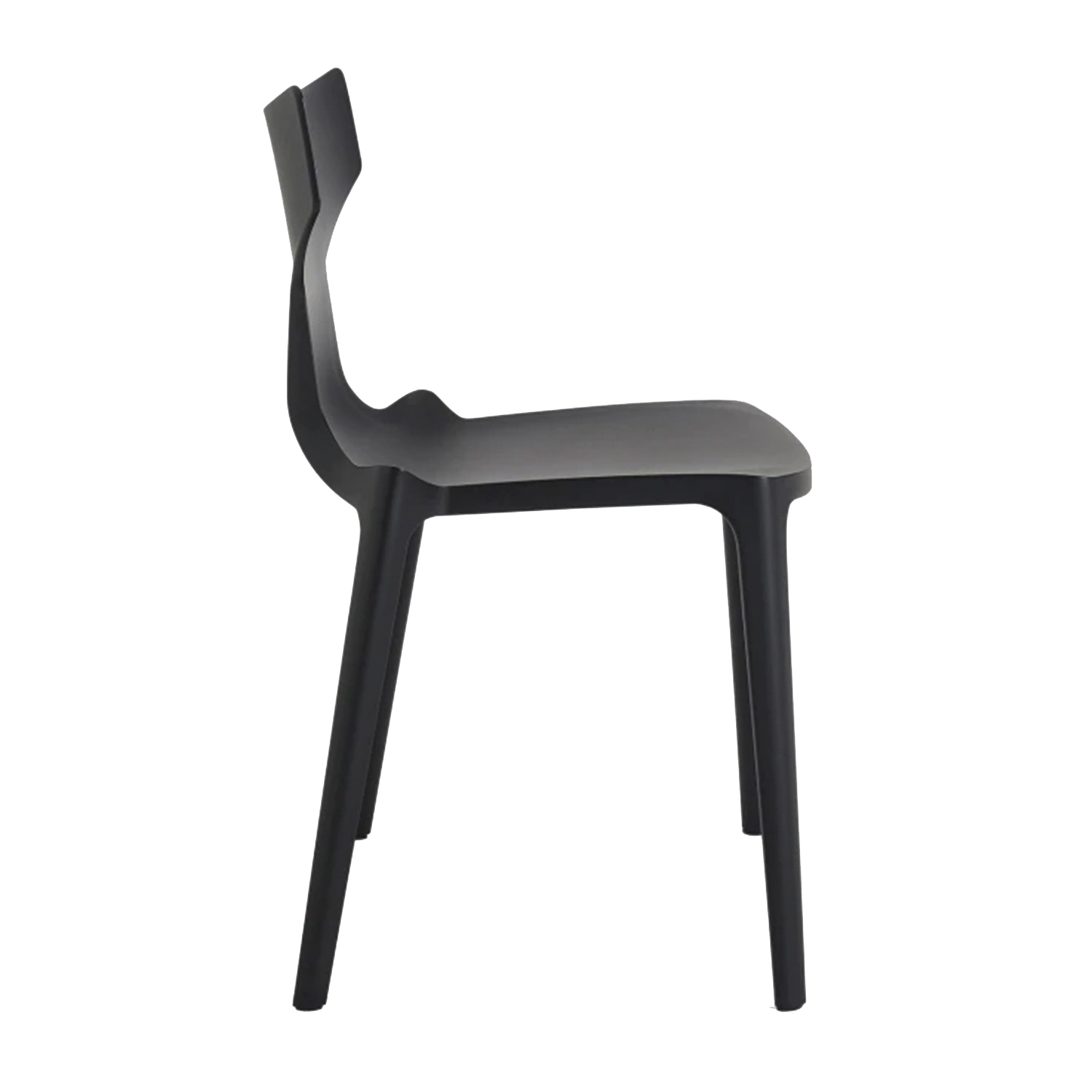 kartell re chair schwarz seitlich 79078