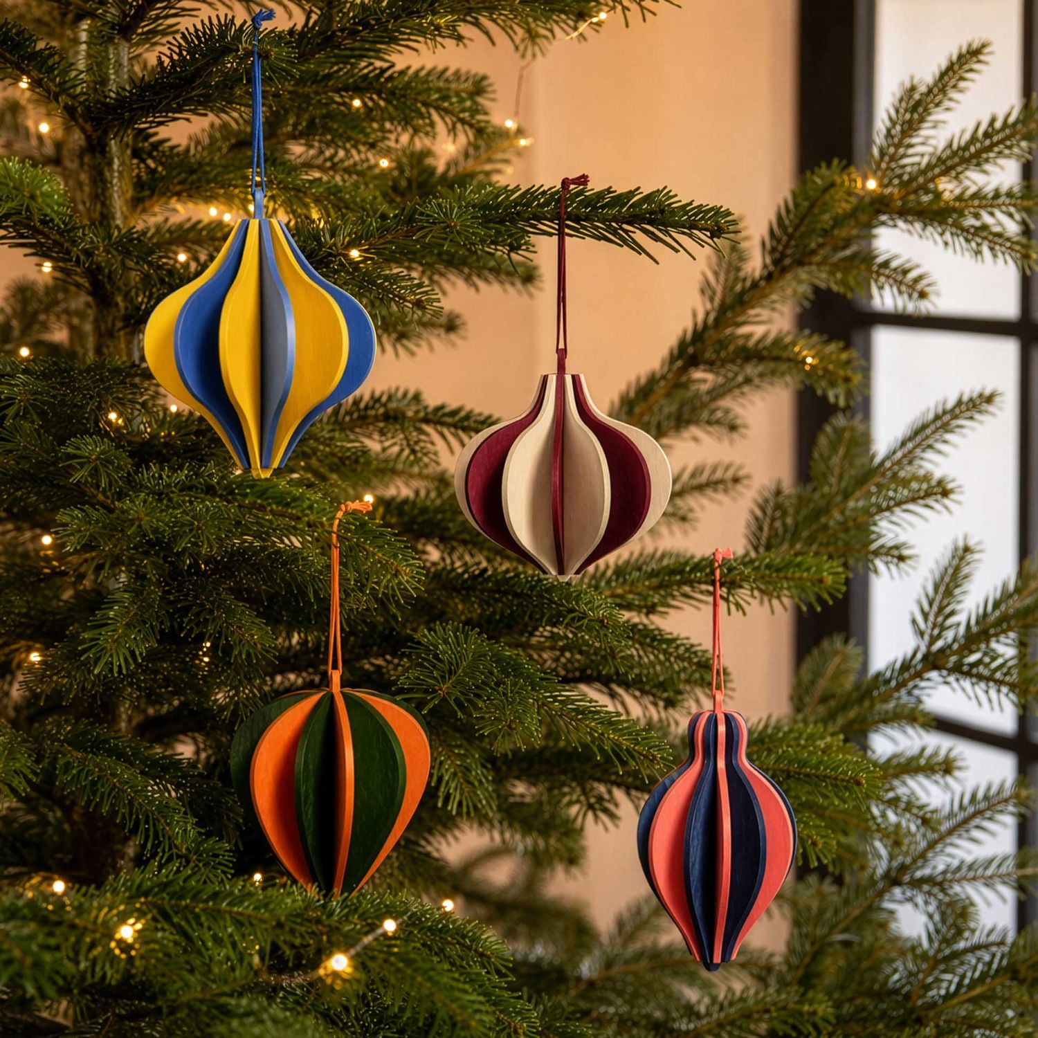 REMEMBER - Baumschmuck 4er-Set Ornamente