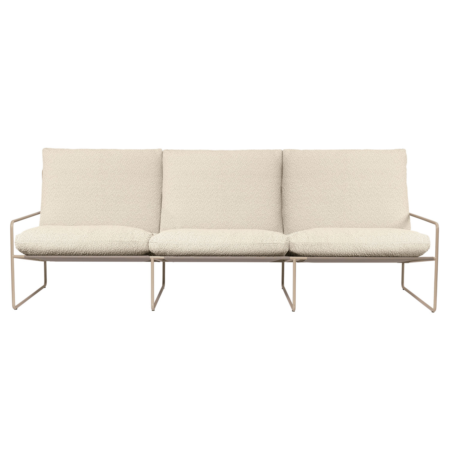 Ferm Living - Desert 3-Sitzer cashmere/Pure Bouclé off-white