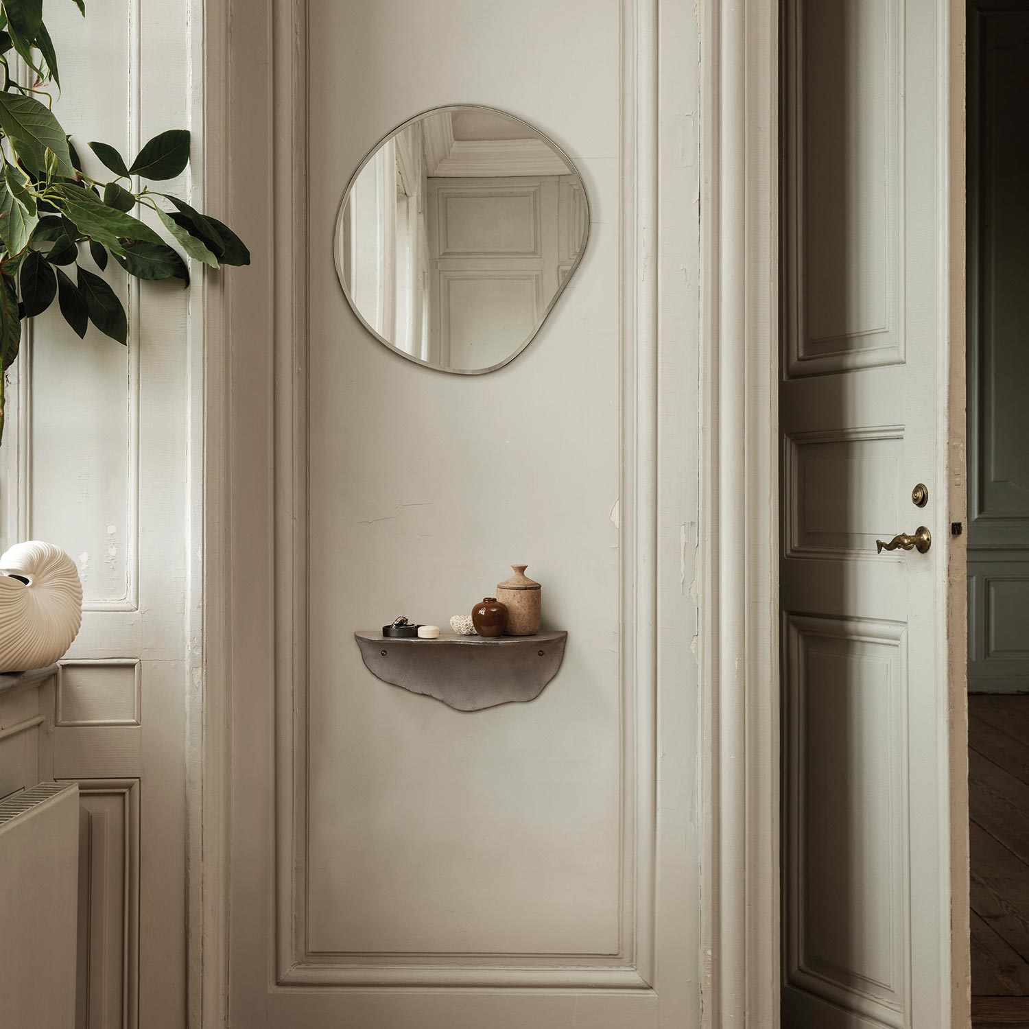 ferm living pond spiegel klein chrom ambiente 88423