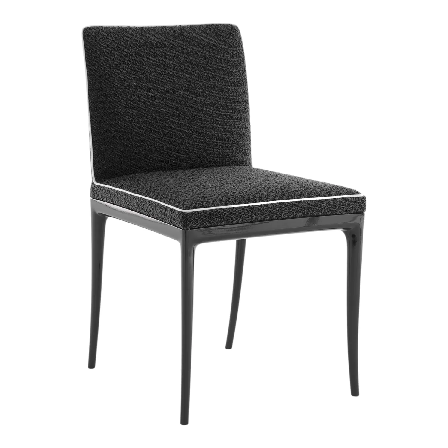 Kartell - Lillybet Stuhl Bouclè schwarz/schwarz