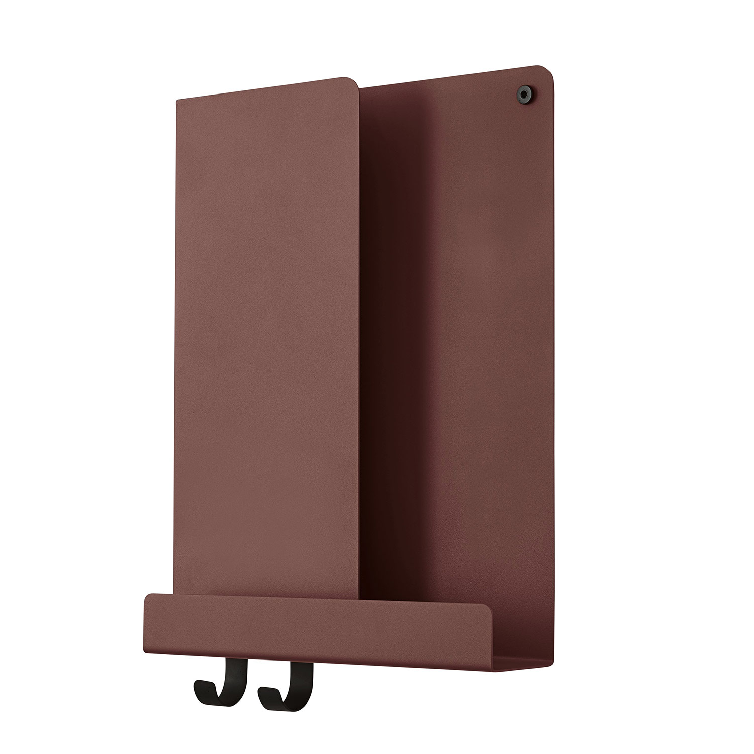 muuto folded shelves 30x40 cm deep red 93793