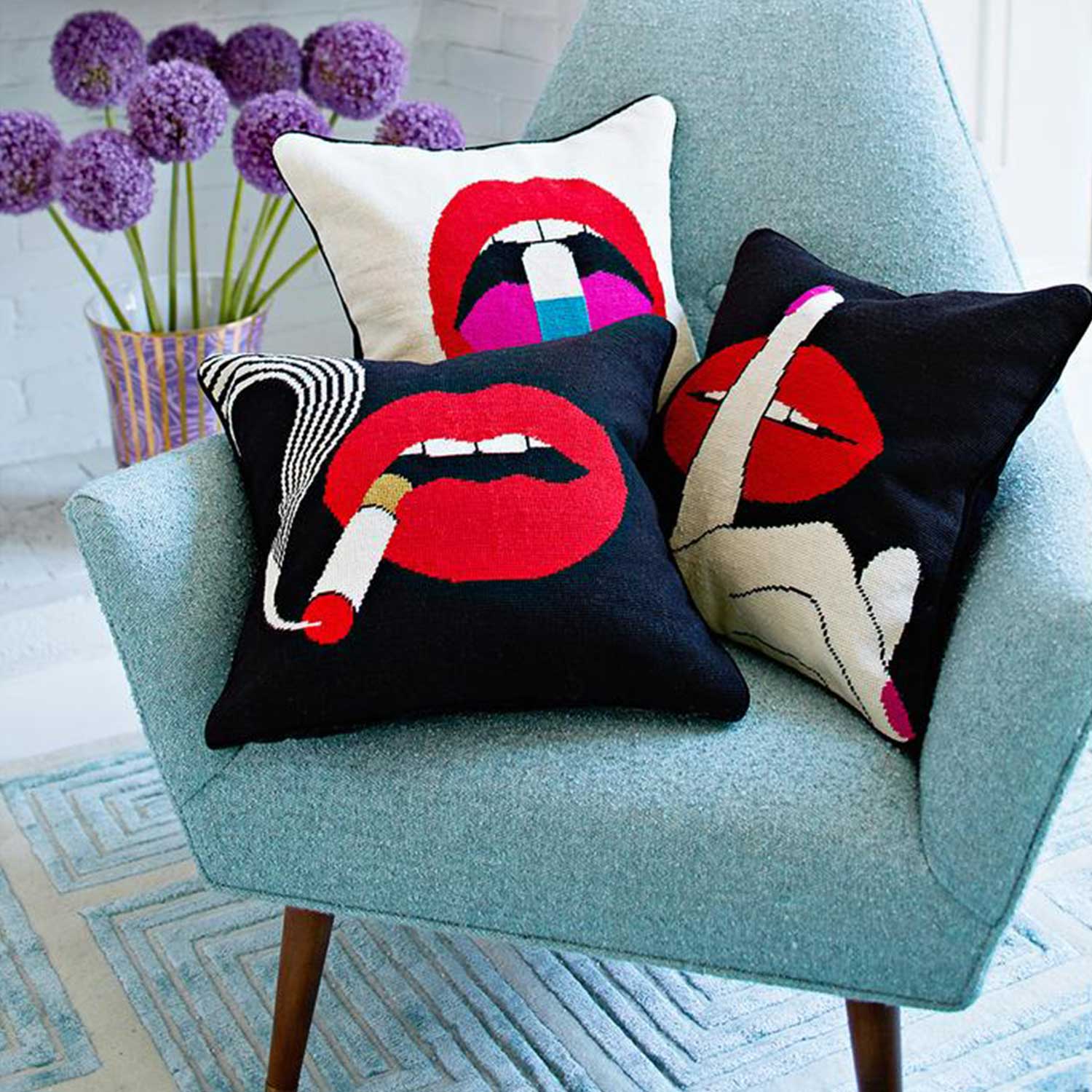 jonathan adler lips kissen dekokissen 62502