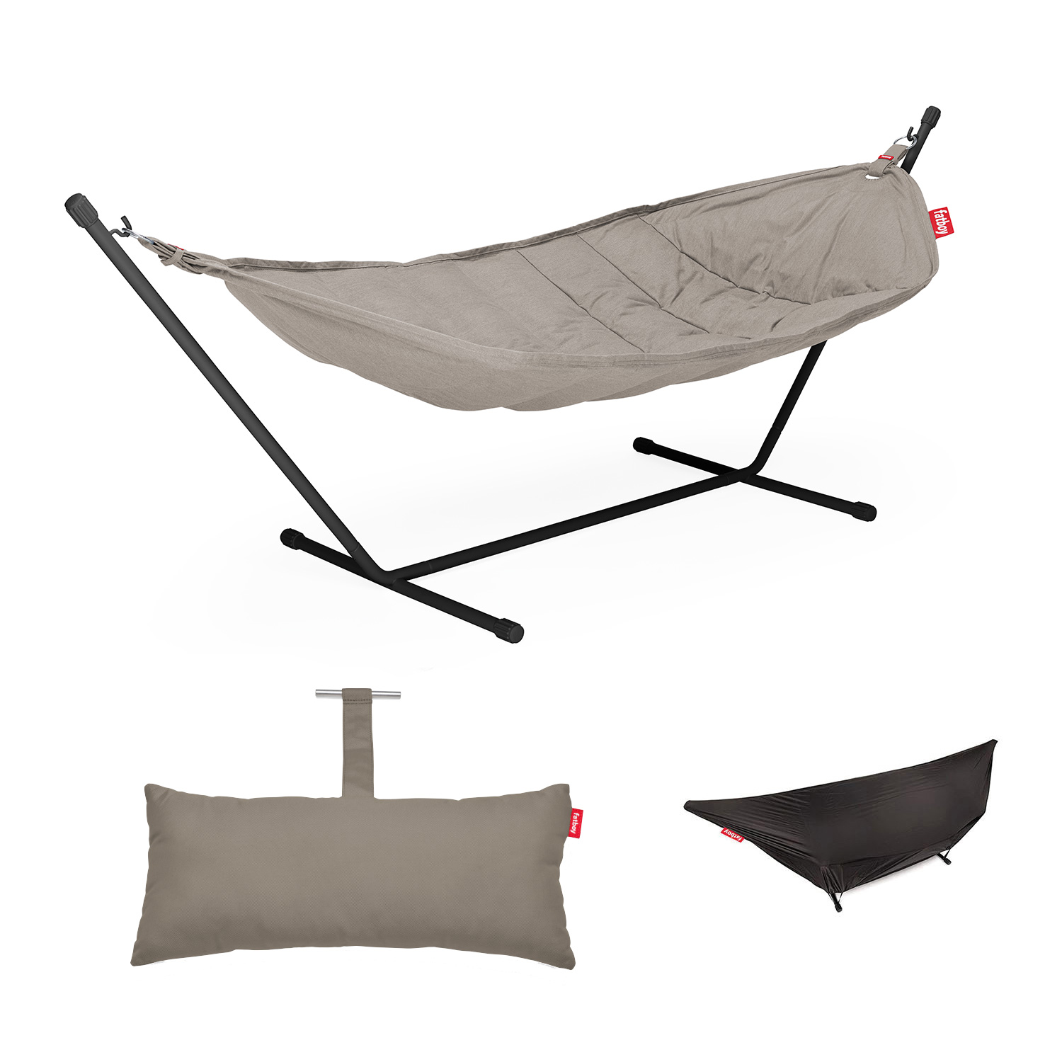 fatboy headdemock superb deluxe grey taupe schwarz 79680