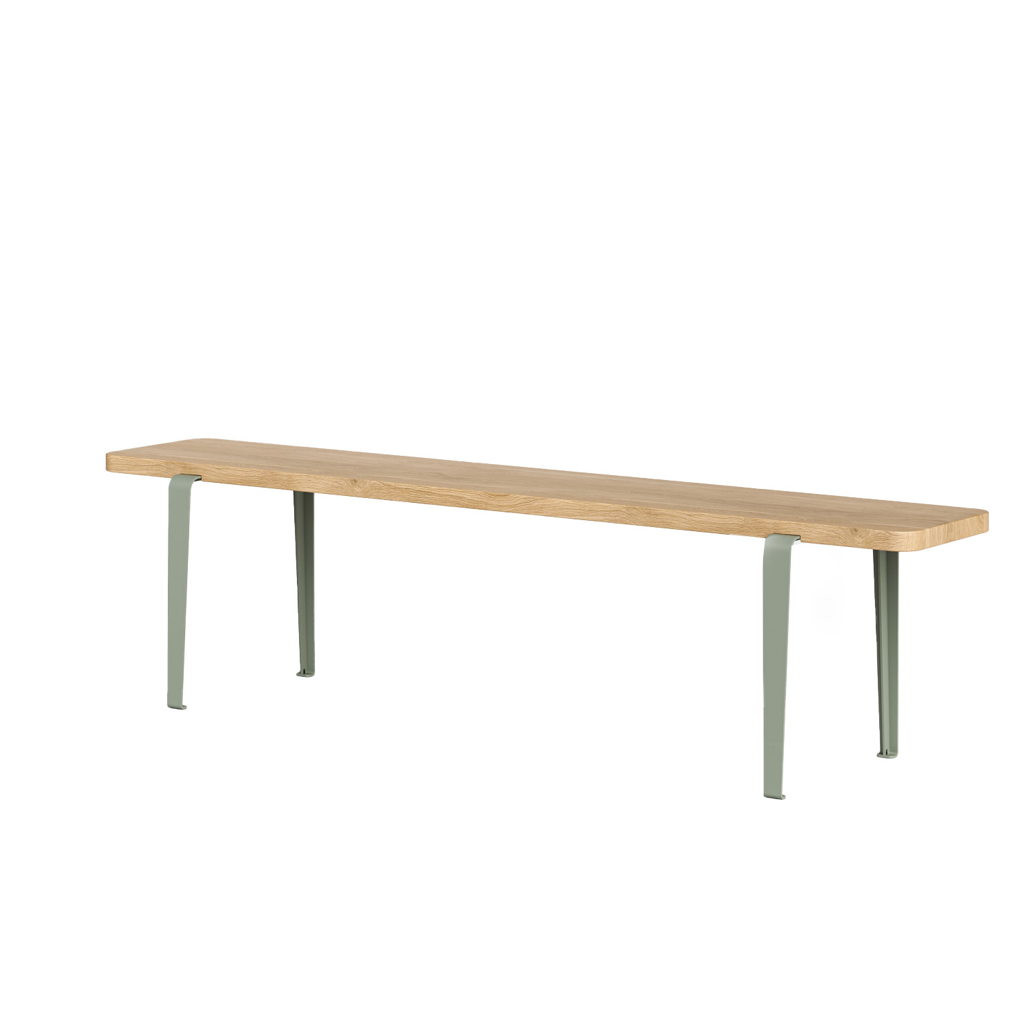 Tiptoe - Lou Sitzbank 170x30 cm eukalyptusgrün/Eiche