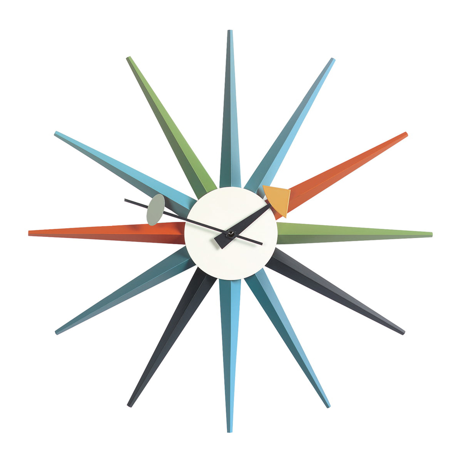 vitra sunburst uhr mehrfarbig 34344