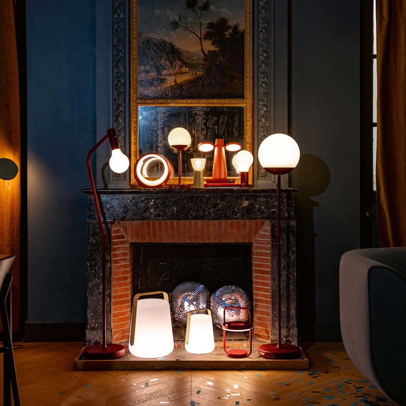 Fermob - Balad² Lampe H 38 cm Lehmgrau