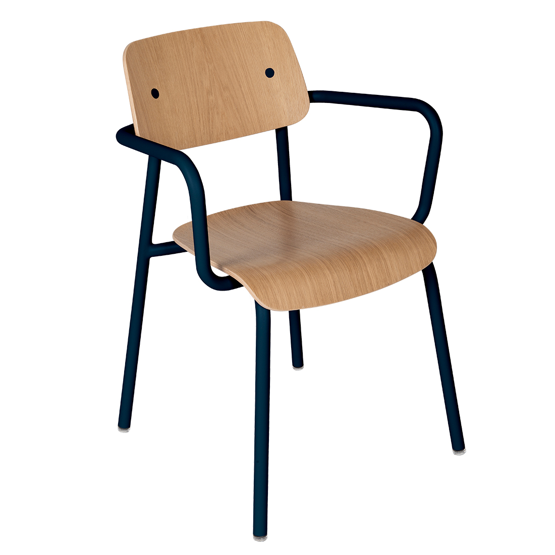 fermob studie sessel eiche abyssblau 100081